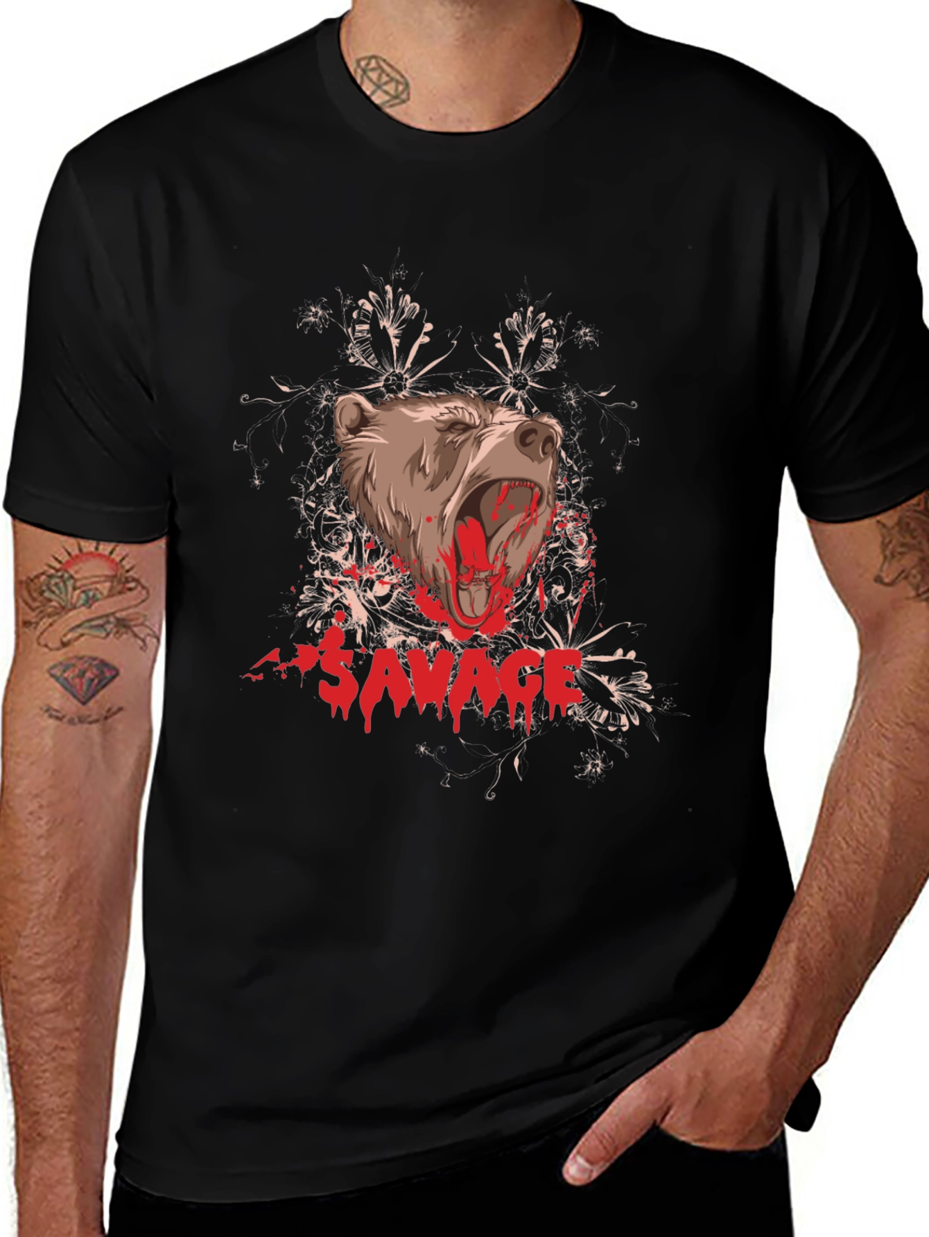 Savage Bear Graphic T-Shirt