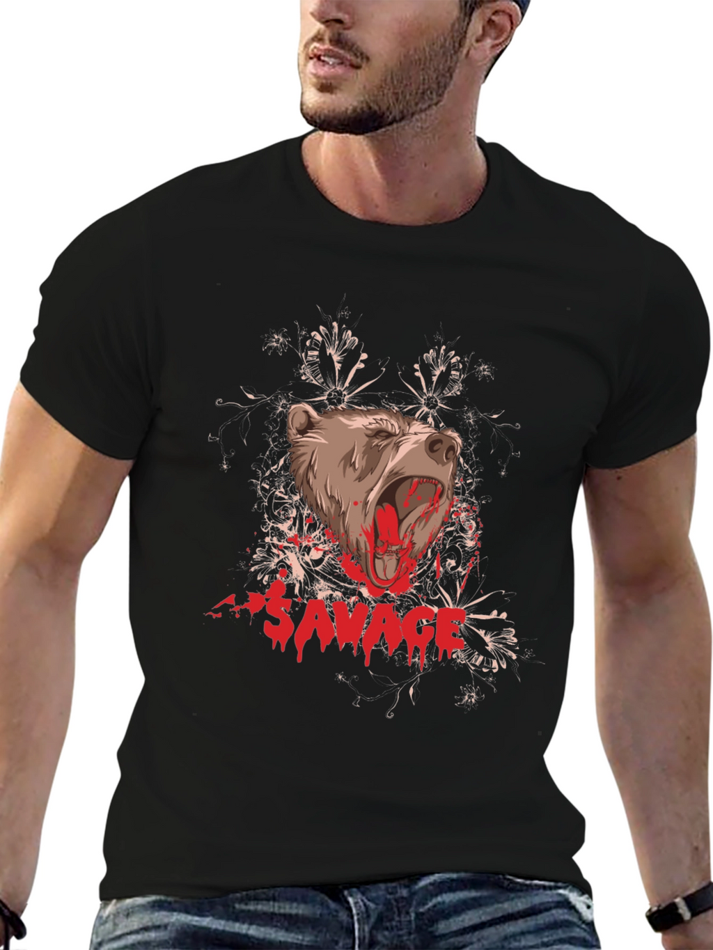 Savage Bear Graphic T-Shirt