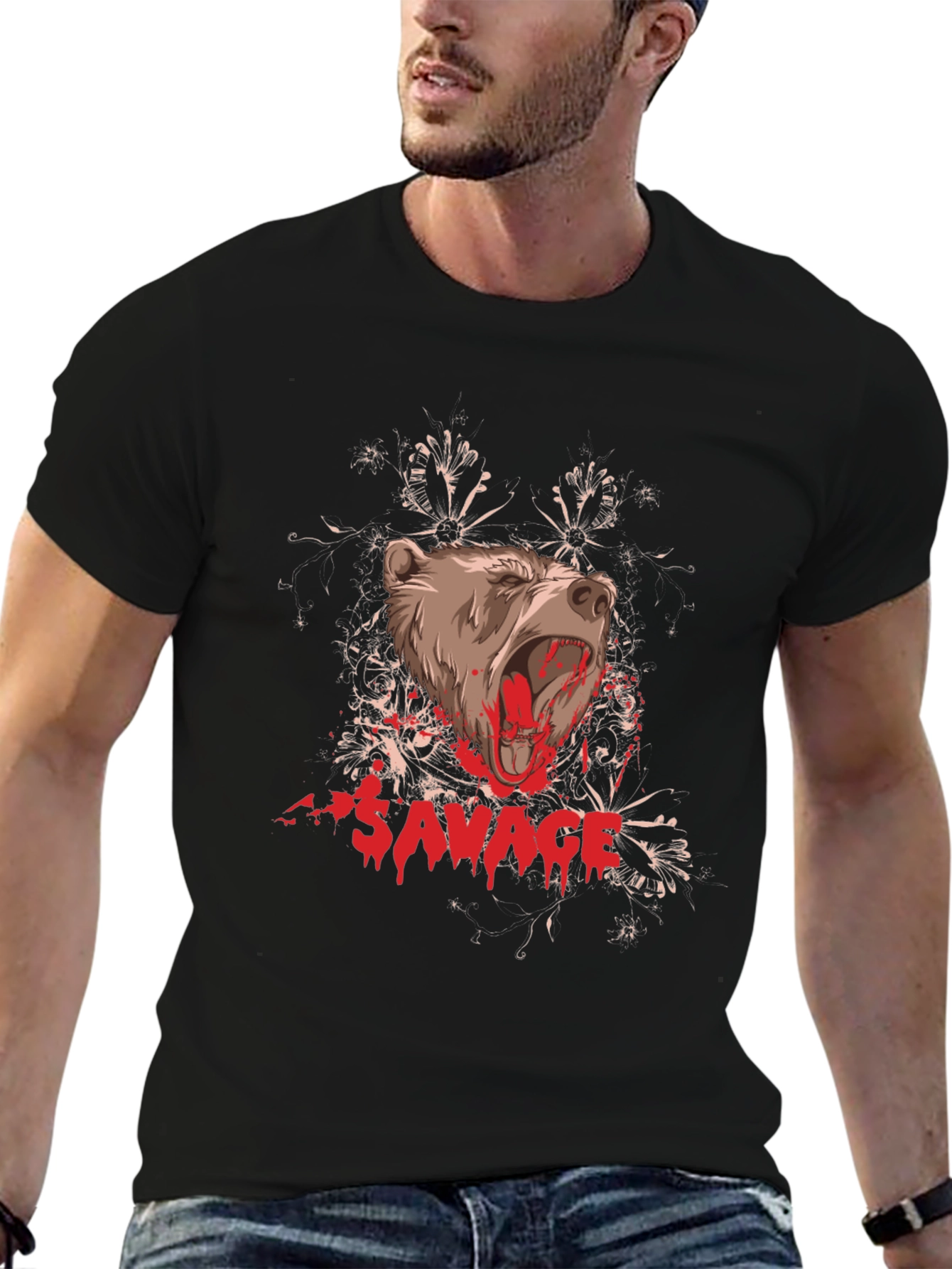 Savage Bear Graphic T-Shirt