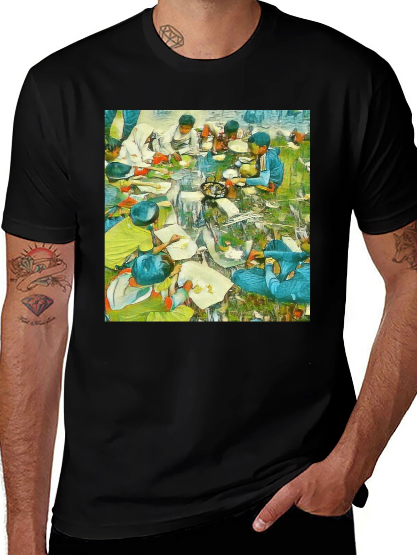 Artistic Feast T-Shirt: Unique Graphic Tee