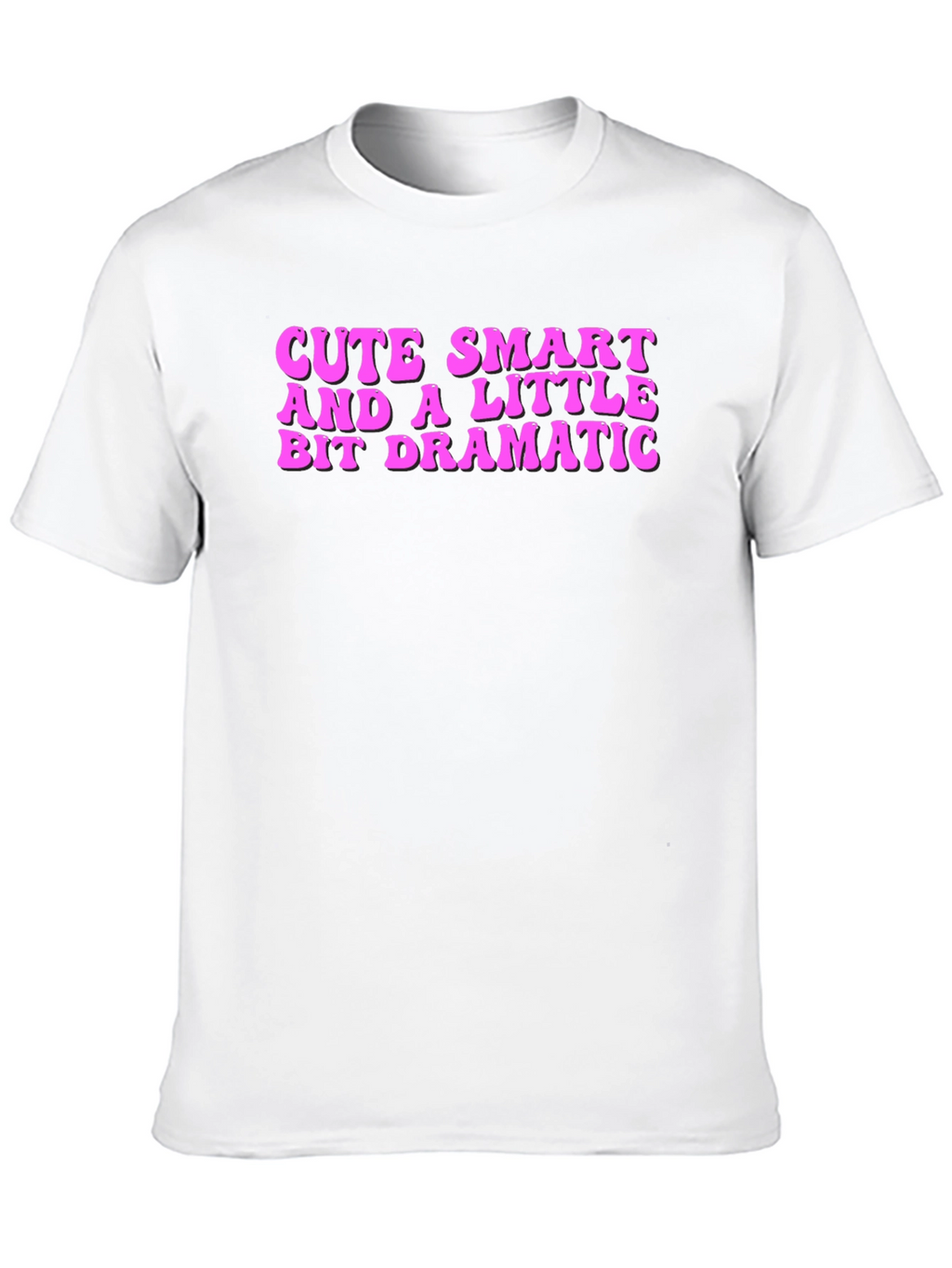 Cute Smart Dramatic T-Shirt - Black