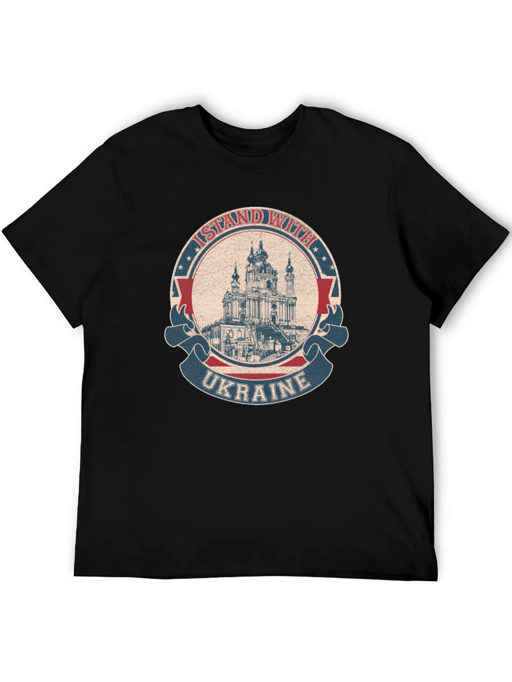 I Stand With Ukraine T-Shirt Black