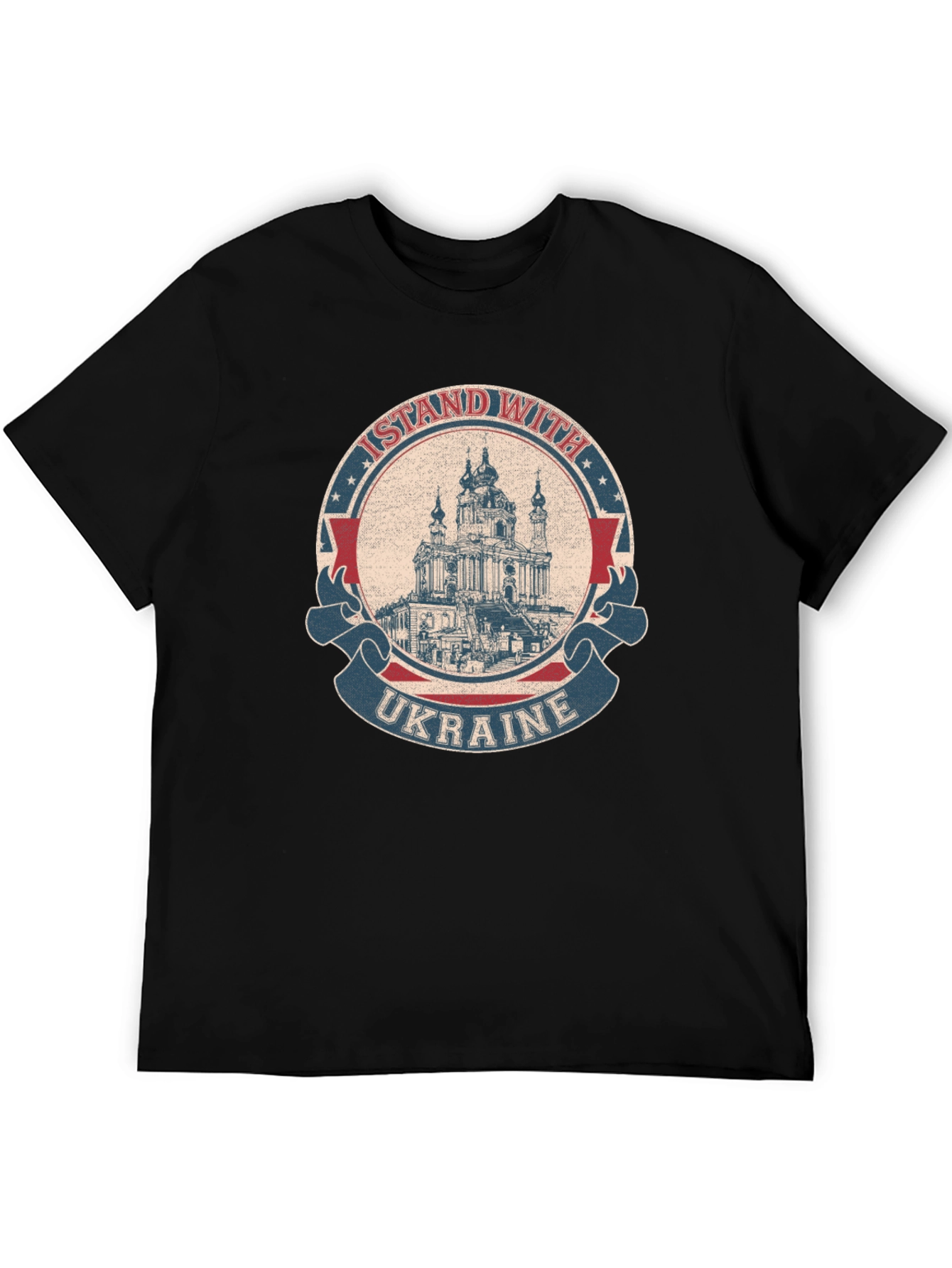 I Stand With Ukraine T-Shirt Black
