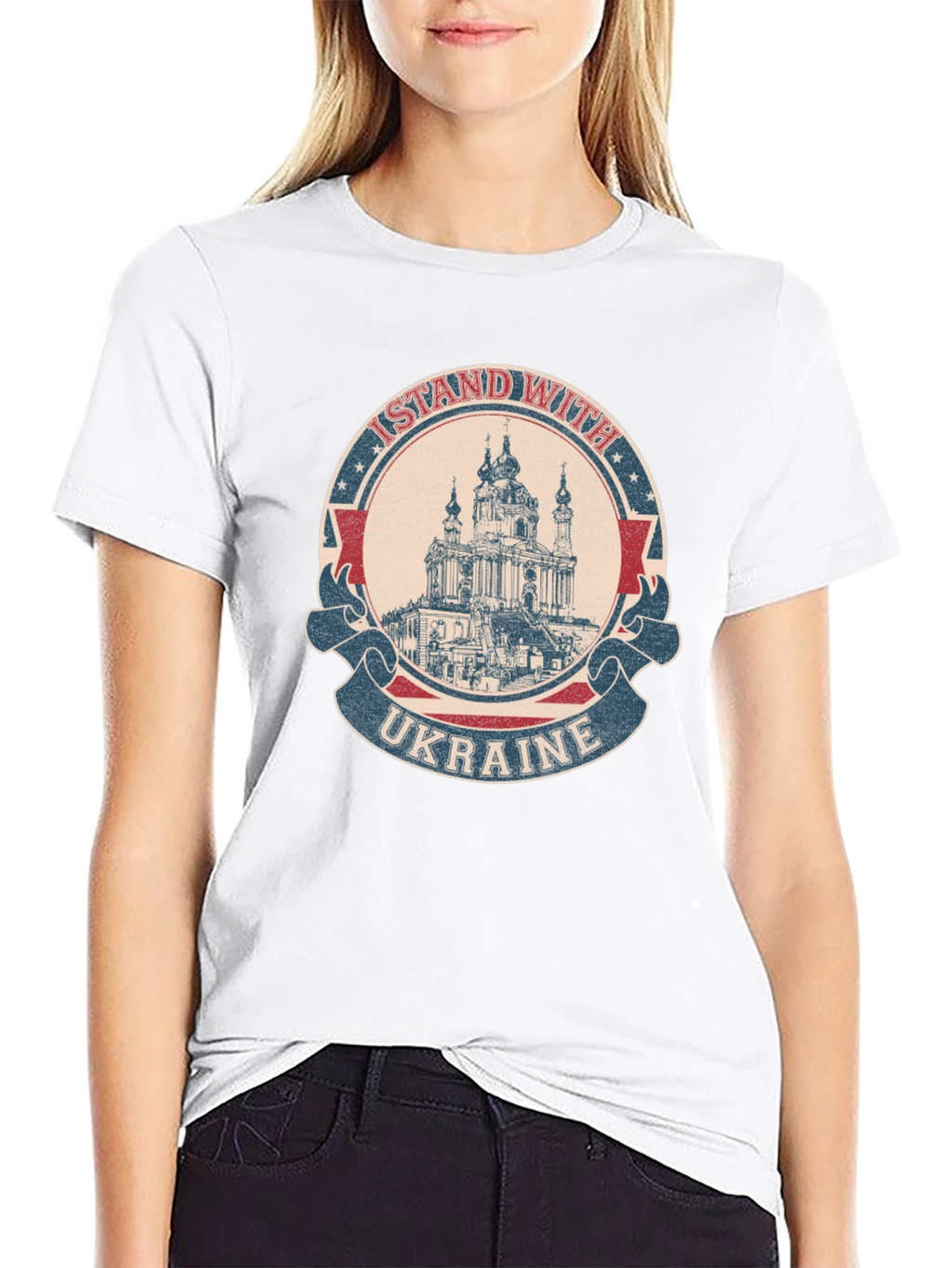 I Stand With Ukraine T-Shirt Black