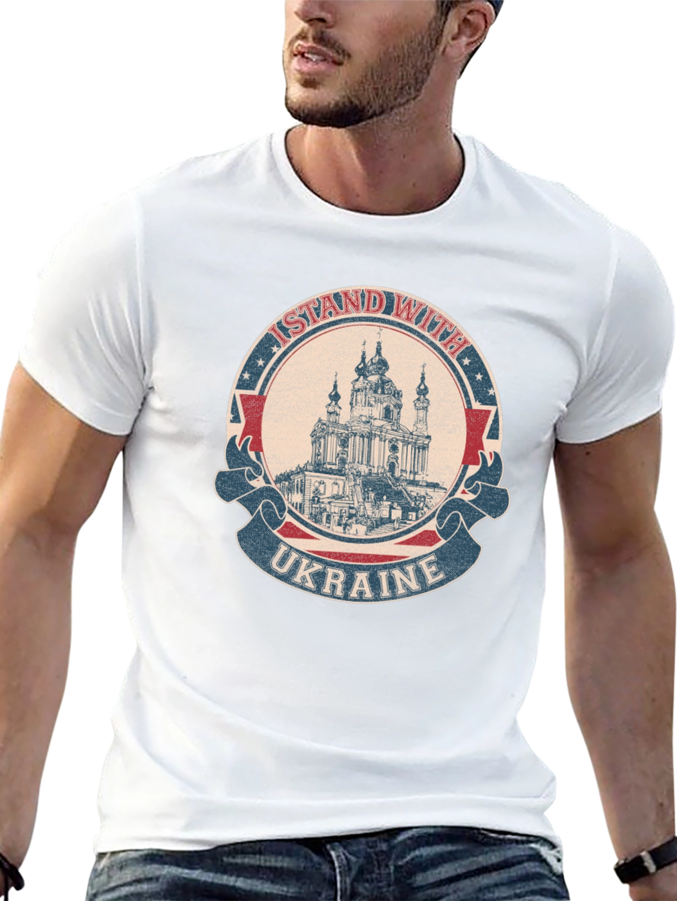 I Stand With Ukraine T-Shirt Black