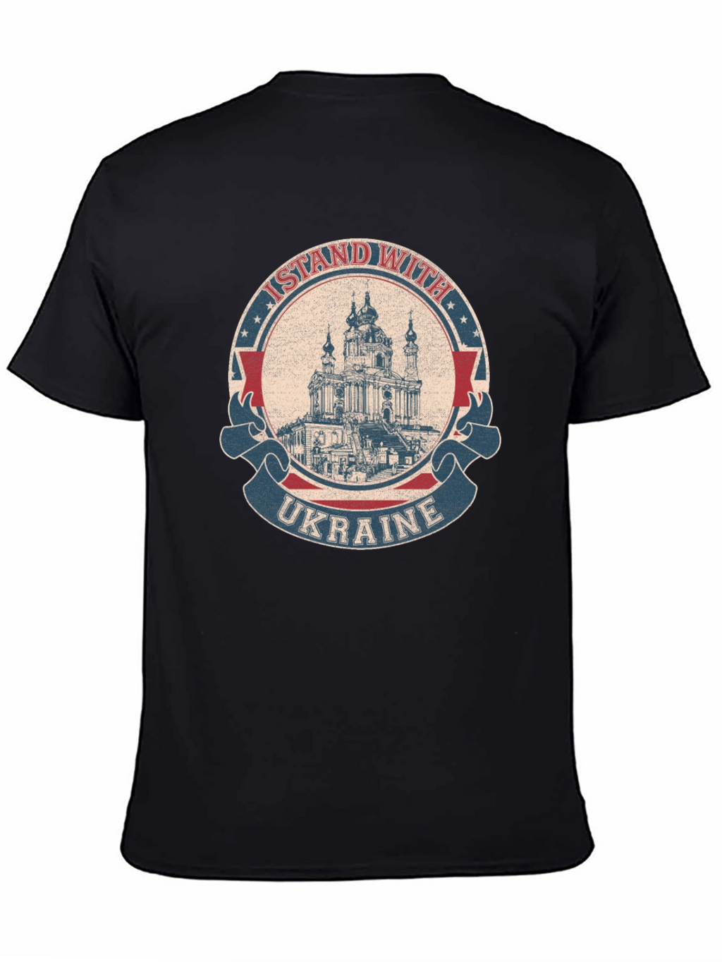 I Stand With Ukraine T-Shirt Black