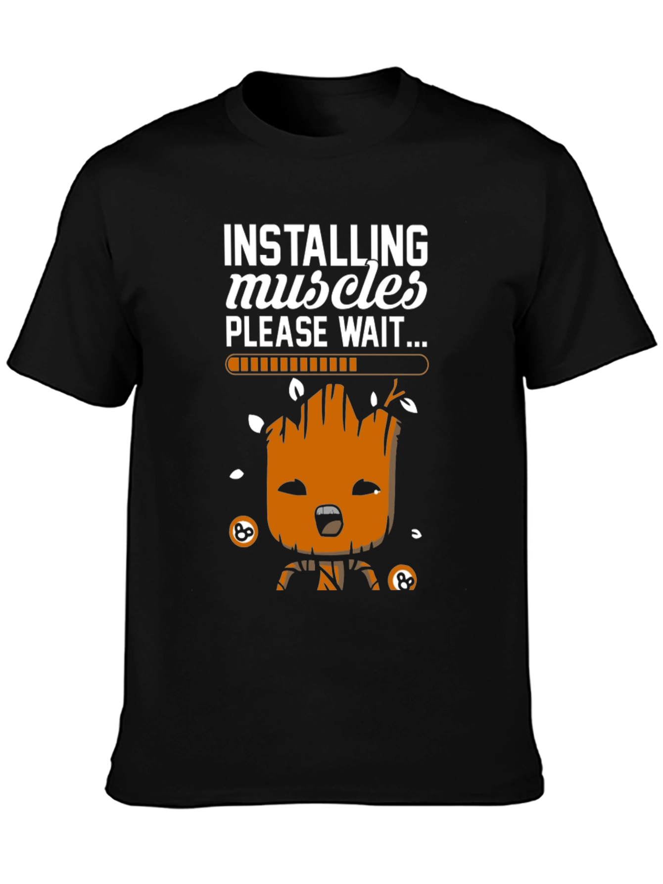 Installing Muscles Groot T-Shirt - Funny Workout Tee