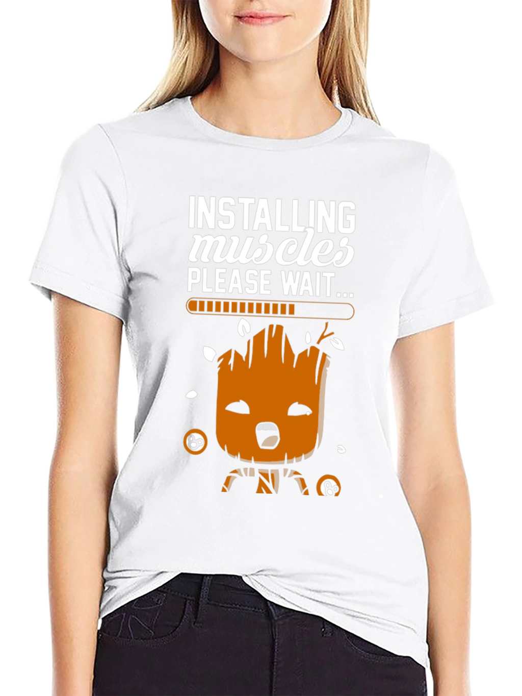 Installing Muscles Groot T-Shirt - Funny Workout Tee