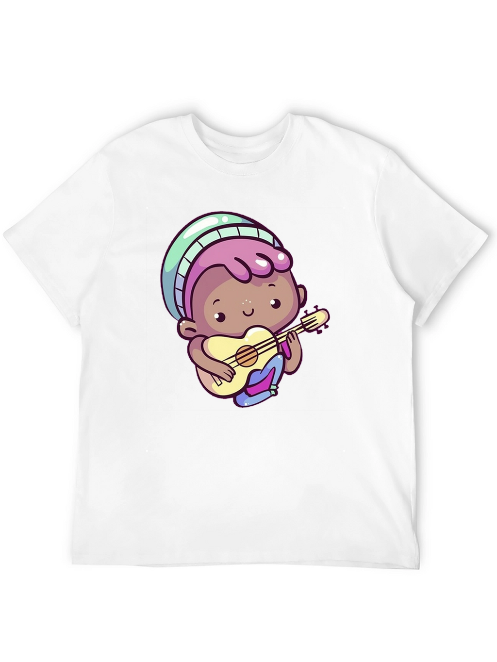 Cartoon Guitar Player T-Shirt