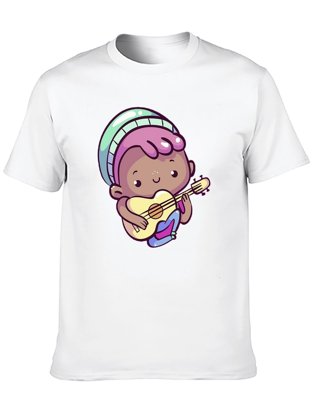 Cartoon Guitar Player T-Shirt
