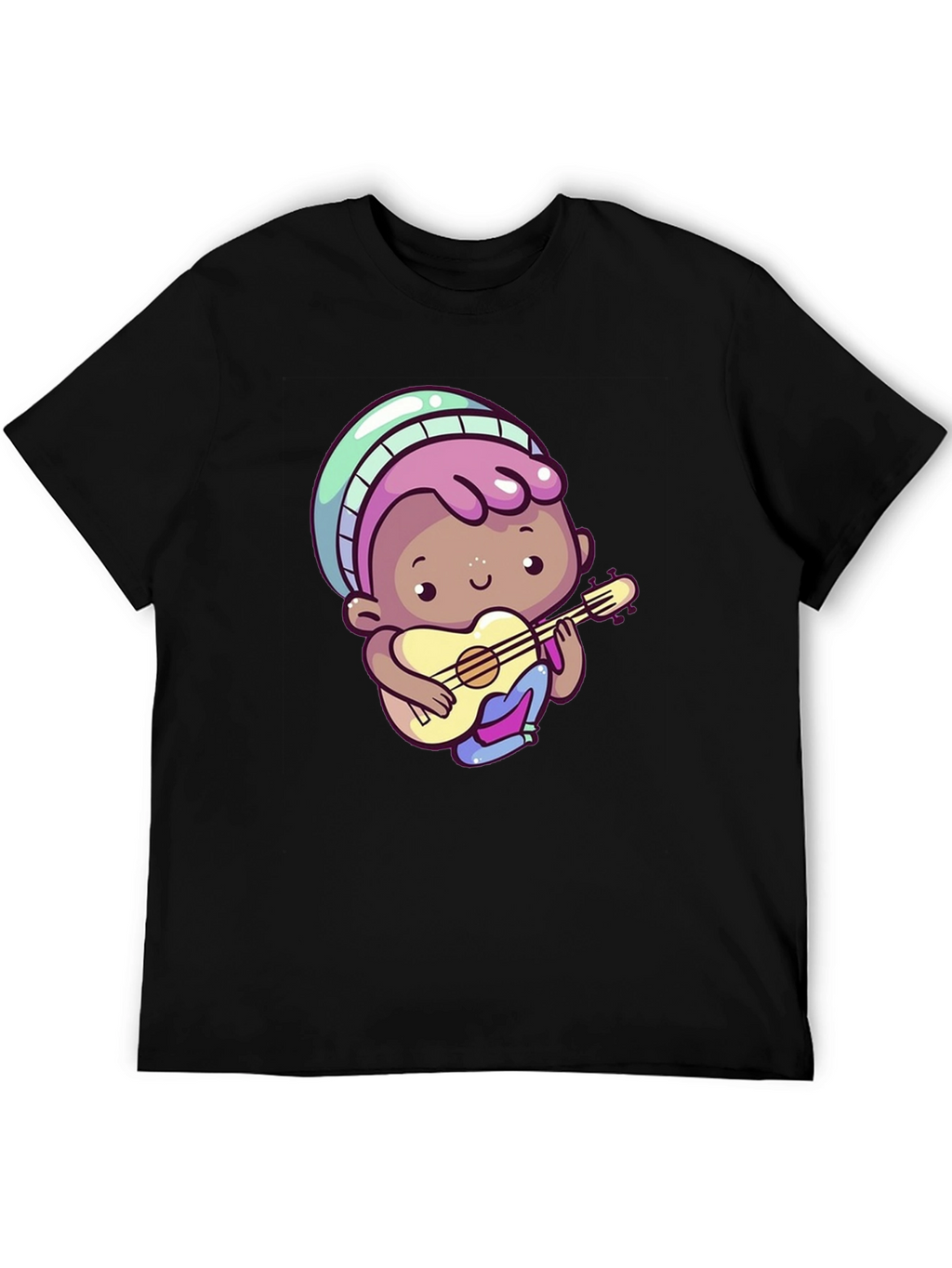 Cartoon Guitar Player T-Shirt