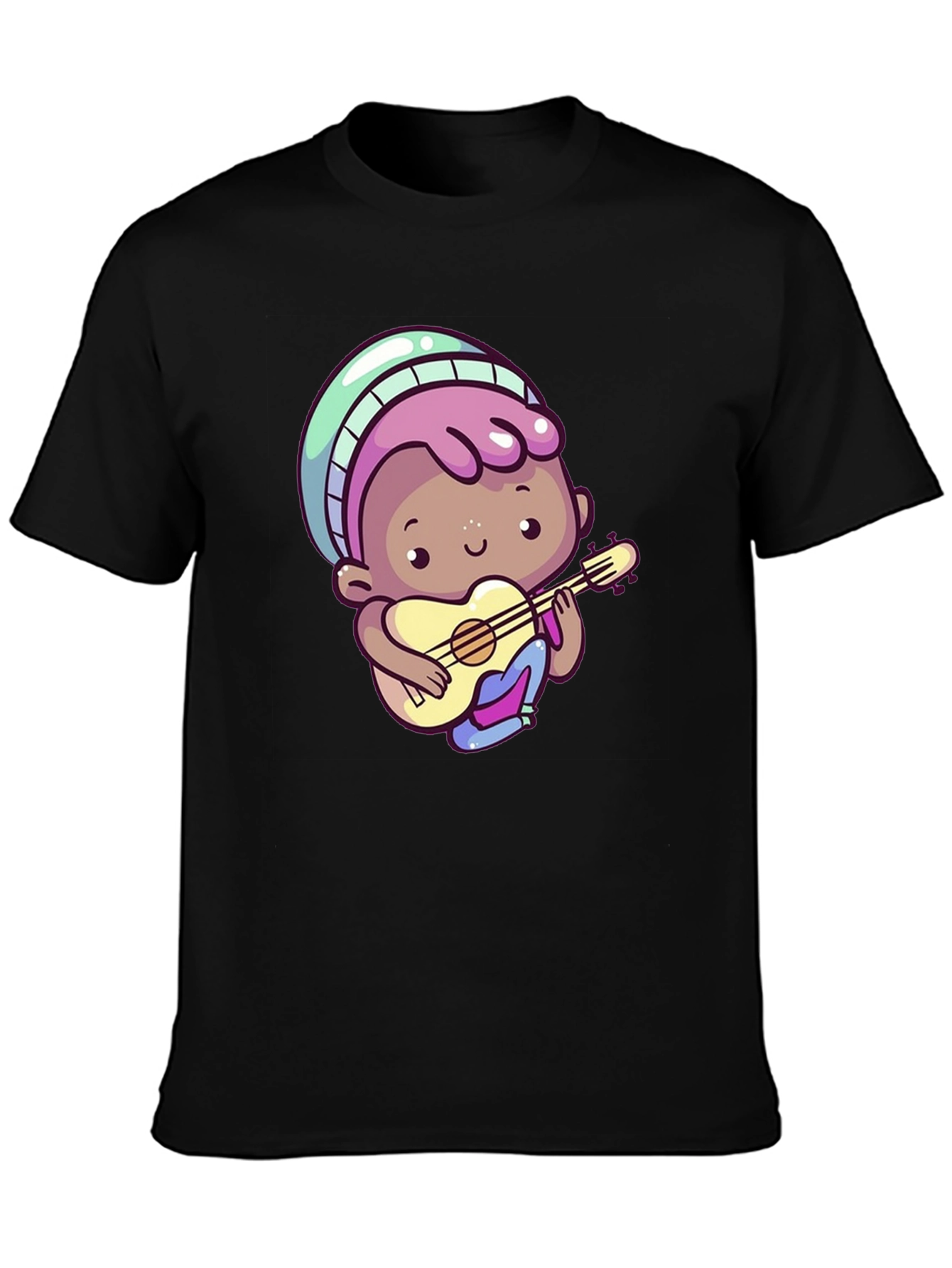 Cartoon Guitar Player T-Shirt