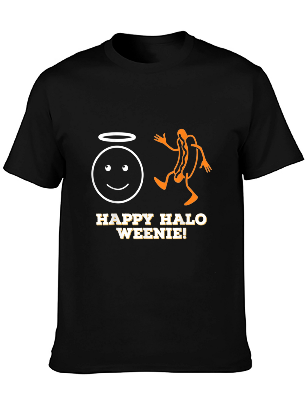 Happy Halo Weenie T-Shirt - Funny Graphic Tee