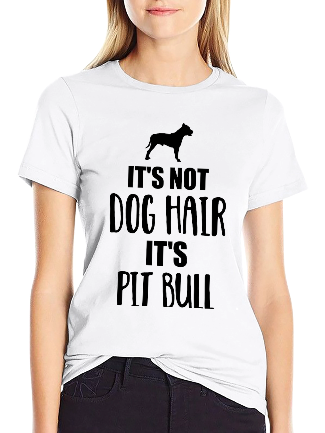 It’s Not Dog Hair It’s Pit Bull T-Shirt – Funny Dog Lover Tee