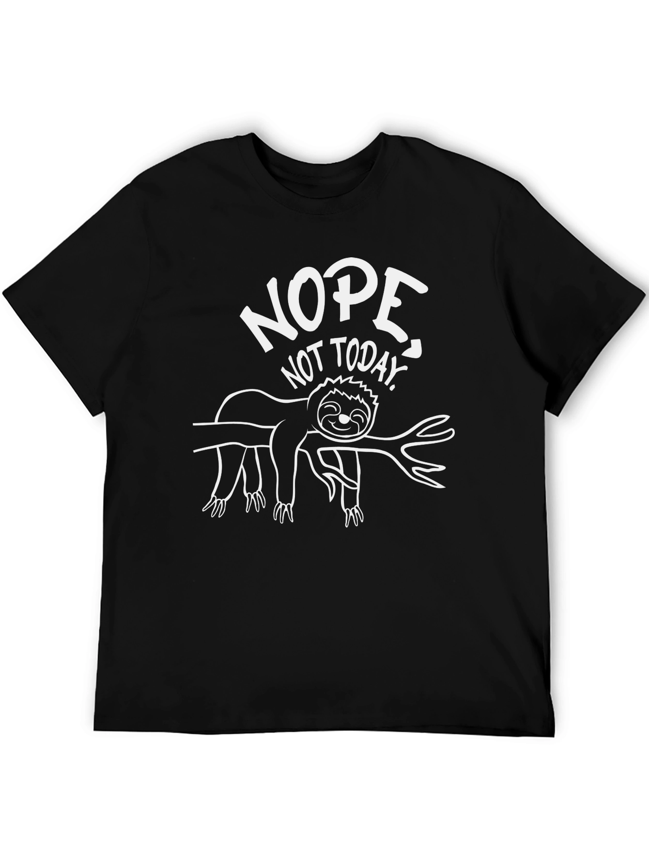 Nope Not Today Sloth Graphic Tee