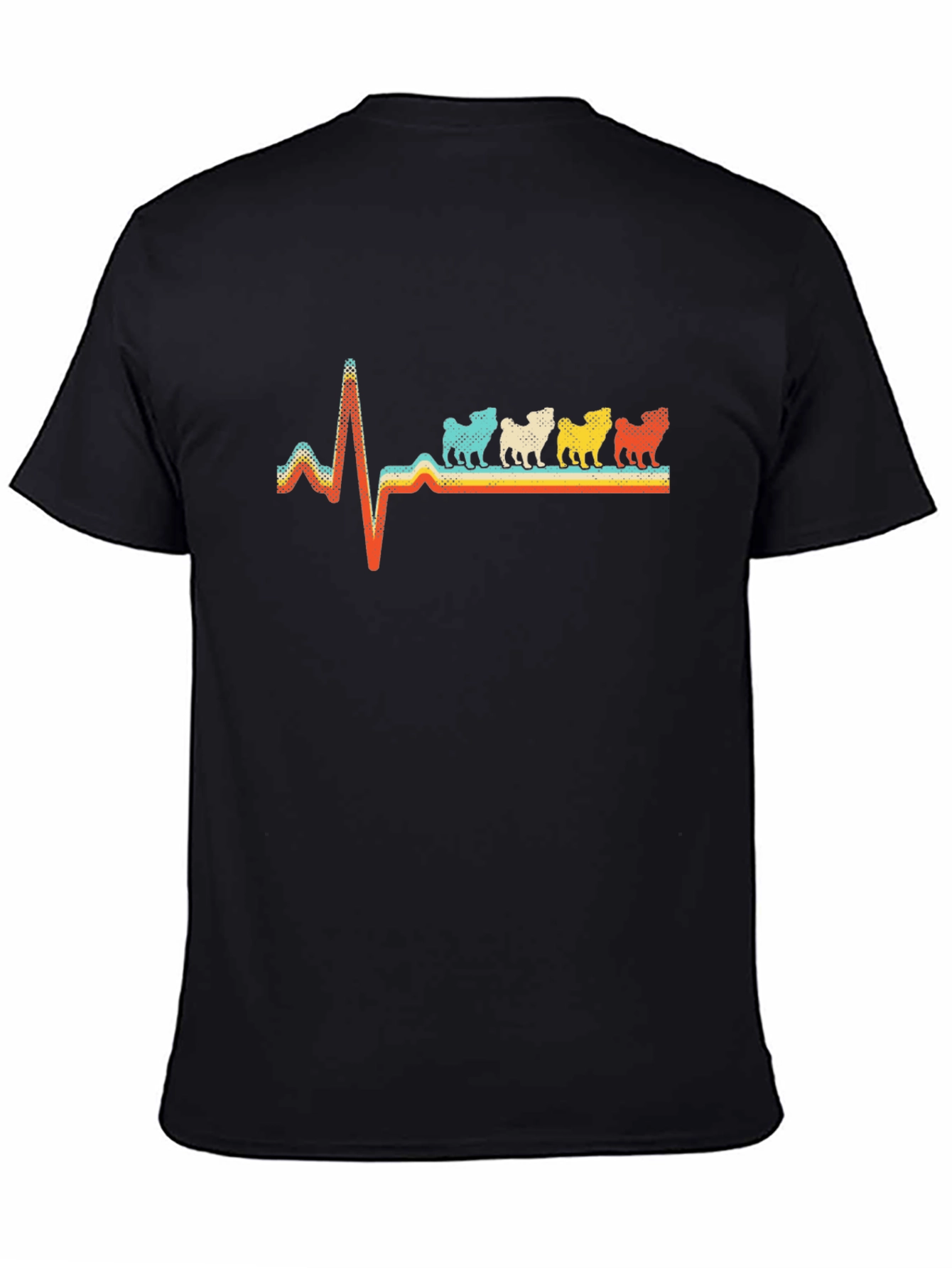 Dog Heartbeat Graphic Tee - Stylish Pet Lover T-Shirt