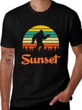 Bigfoot Sunset Graphic T-Shirt