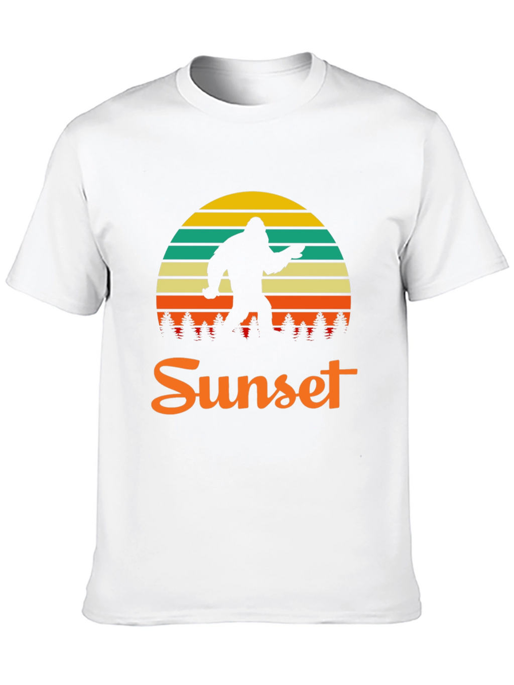 Bigfoot Sunset Graphic T-Shirt