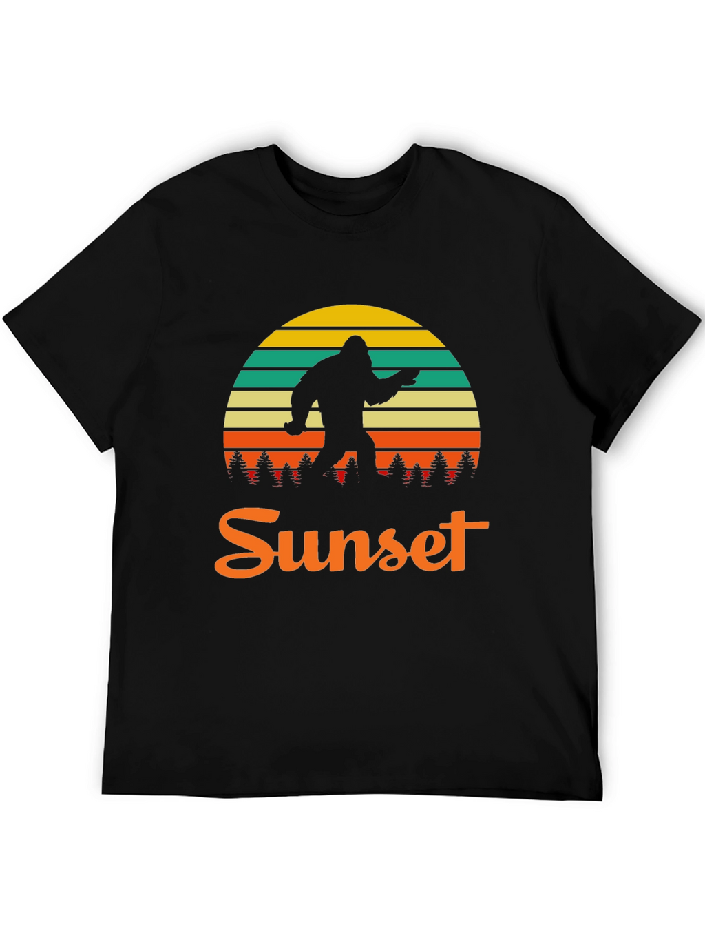 Bigfoot Sunset Graphic T-Shirt