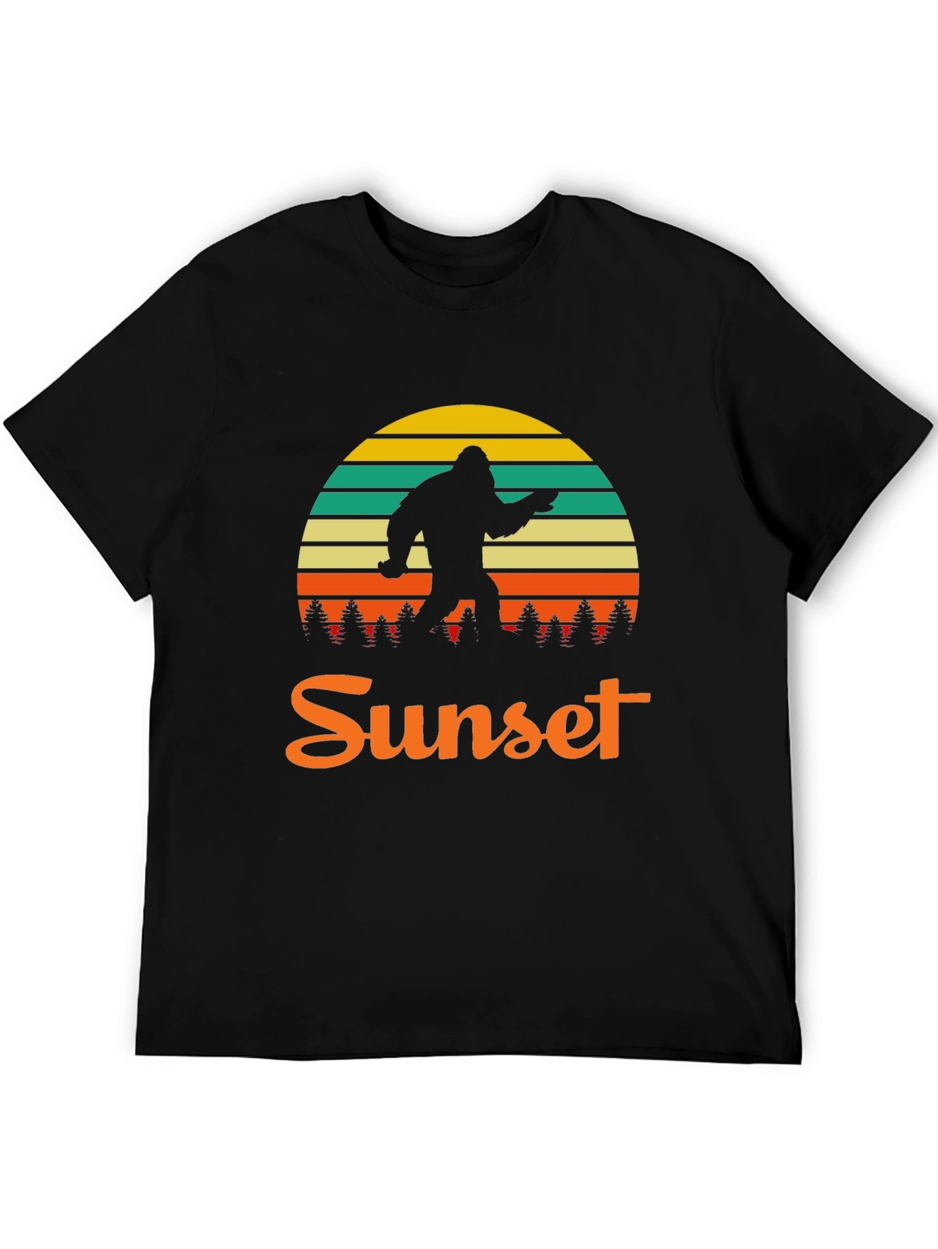 Bigfoot Sunset Graphic T-Shirt