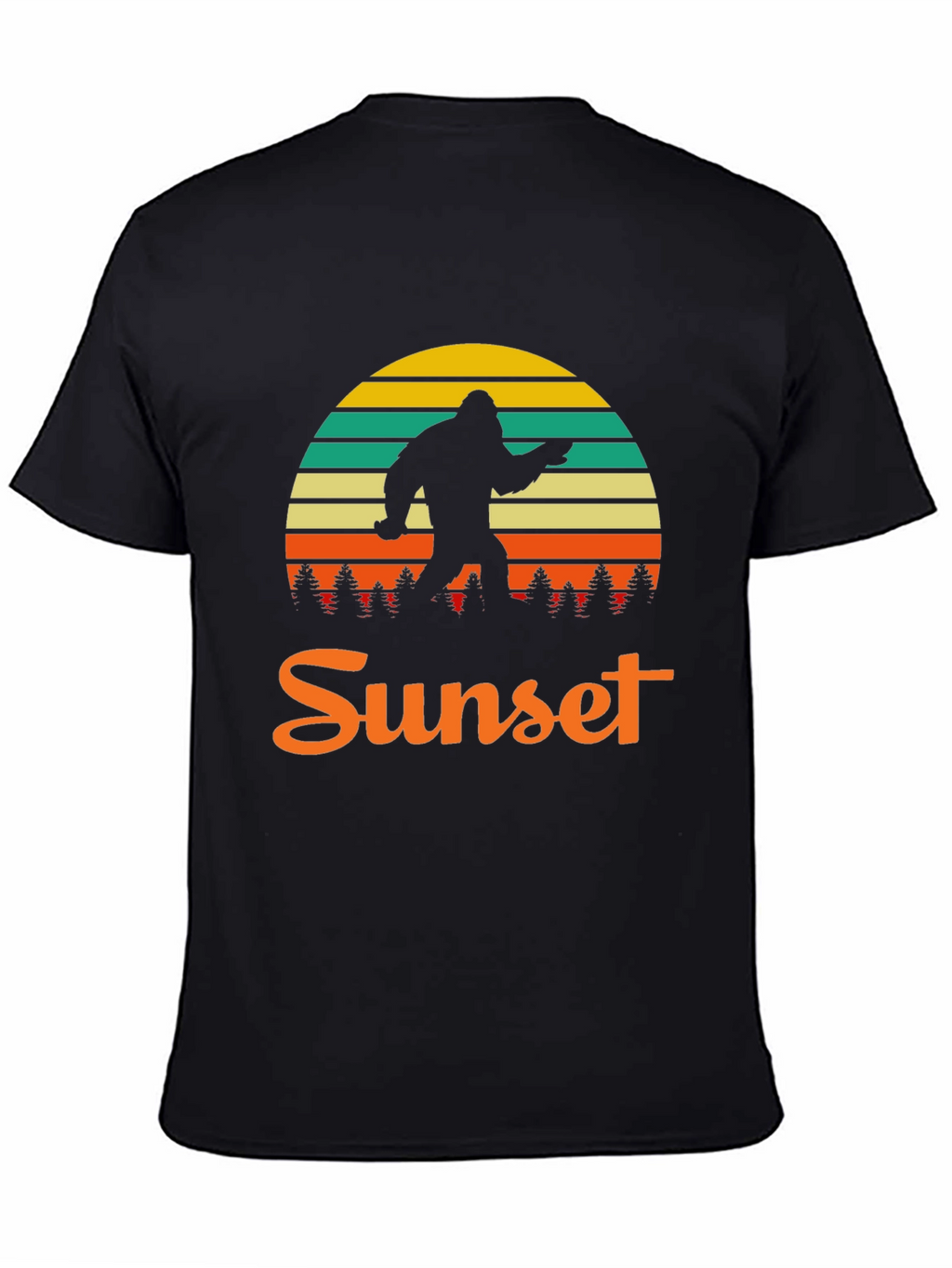 Bigfoot Sunset Graphic T-Shirt
