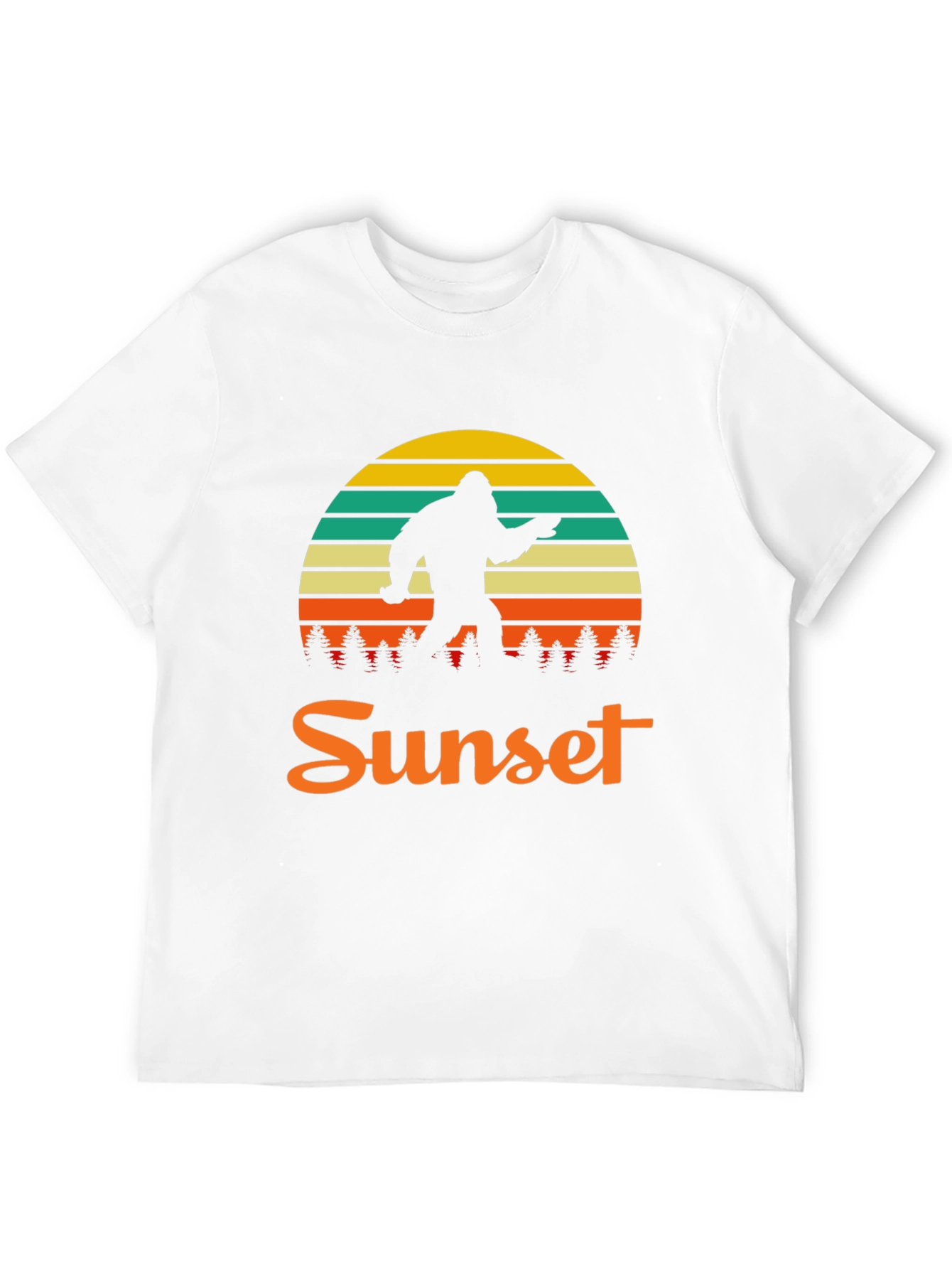 Bigfoot Sunset Graphic T-Shirt