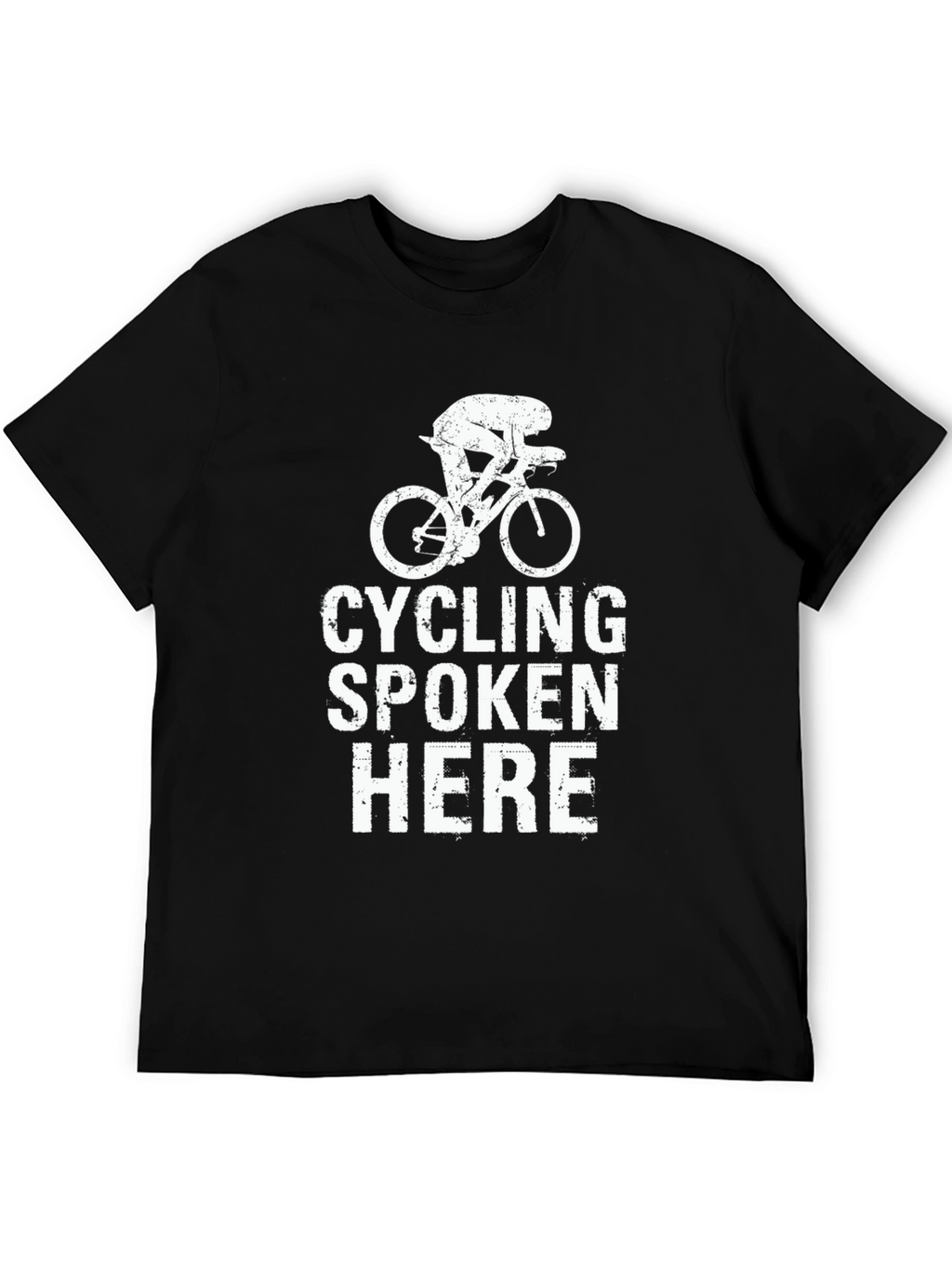 Cycling Spoken Here Black T-Shirt