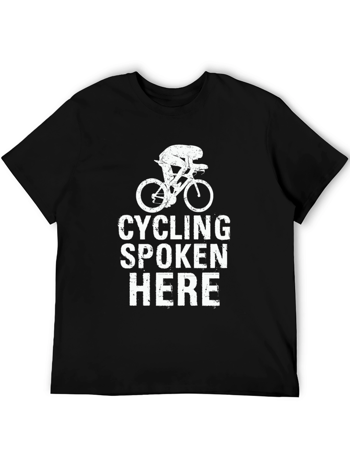 Cycling Spoken Here Black T-Shirt