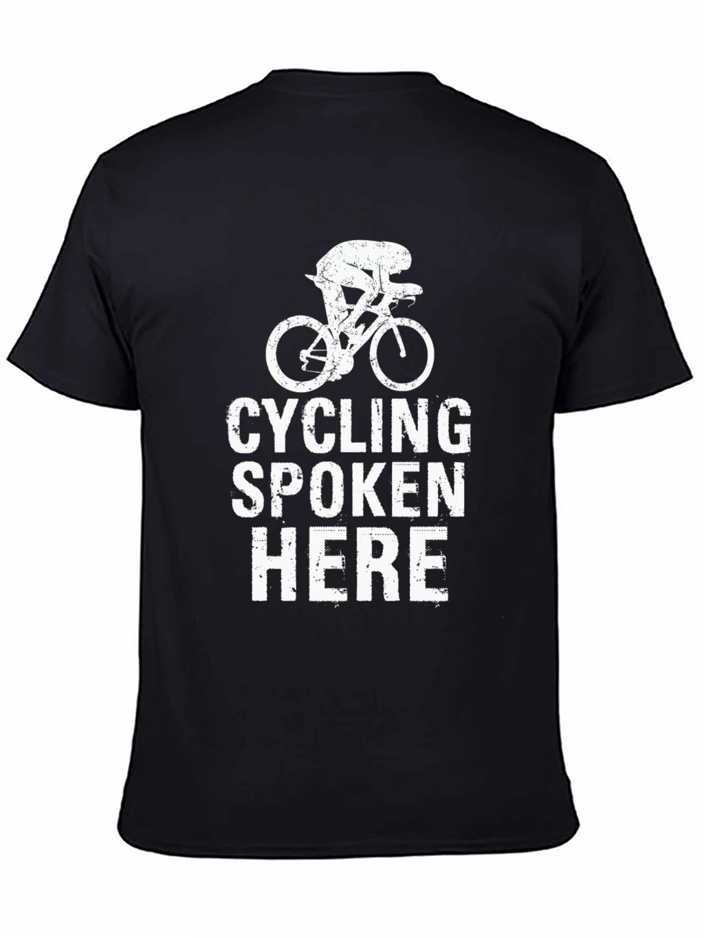 Cycling Spoken Here Black T-Shirt