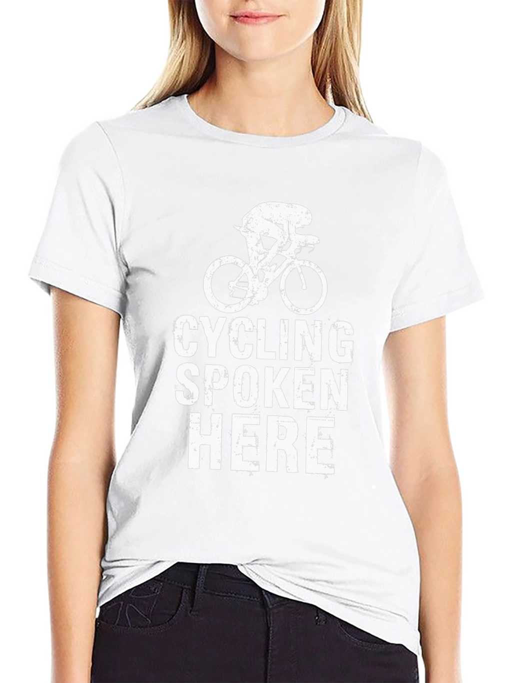 Cycling Spoken Here Black T-Shirt