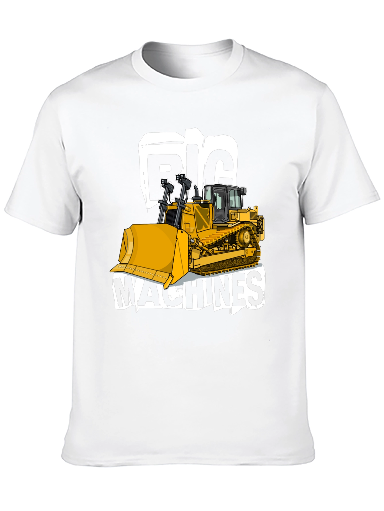 Big Machines Black T-Shirt Heavy Equipment Tee