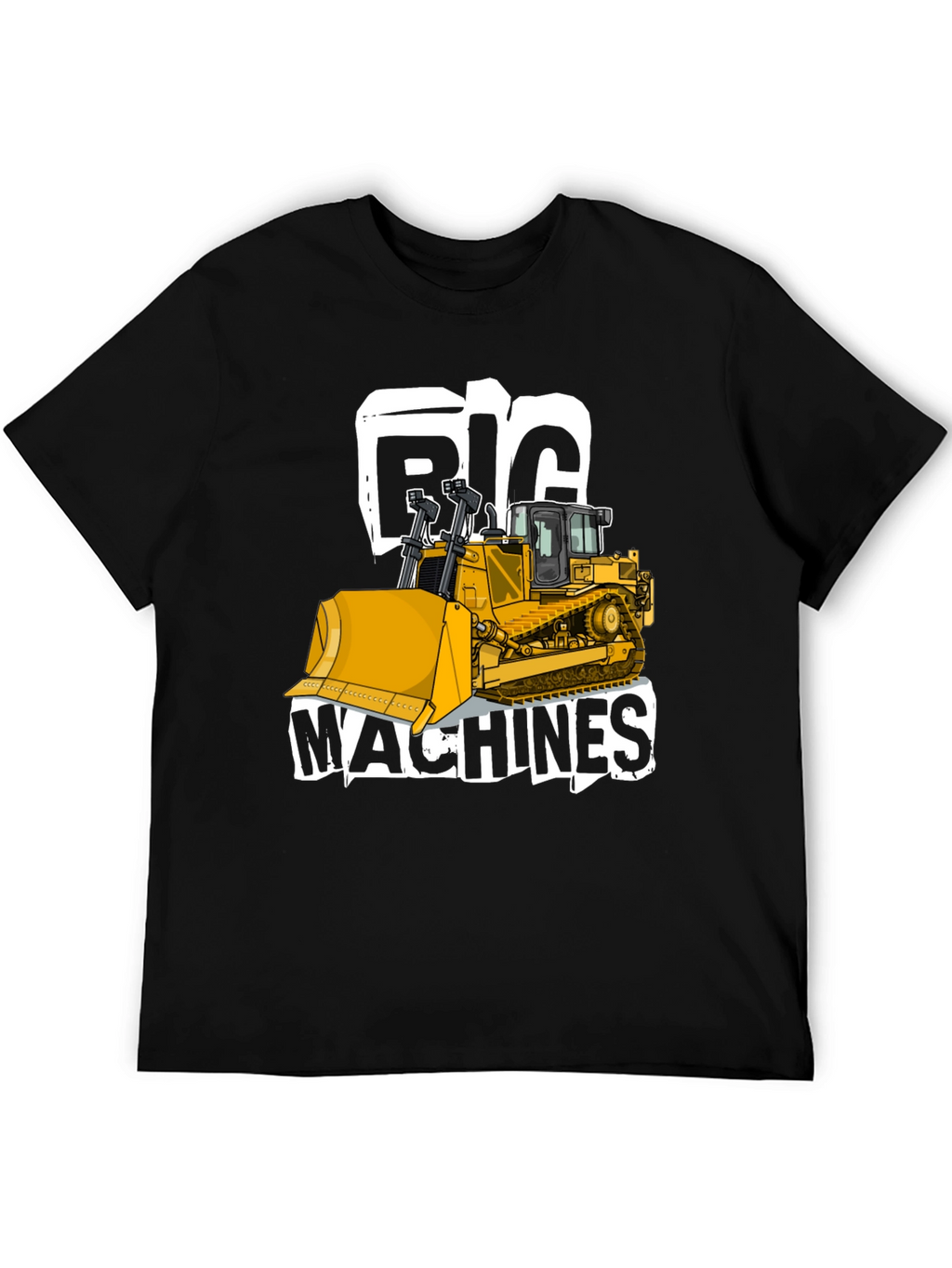 Big Machines Black T-Shirt Heavy Equipment Tee