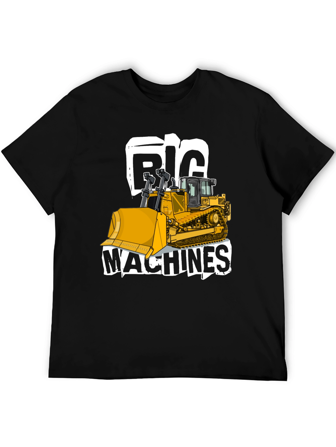 Big Machines Black T-Shirt Heavy Equipment Tee