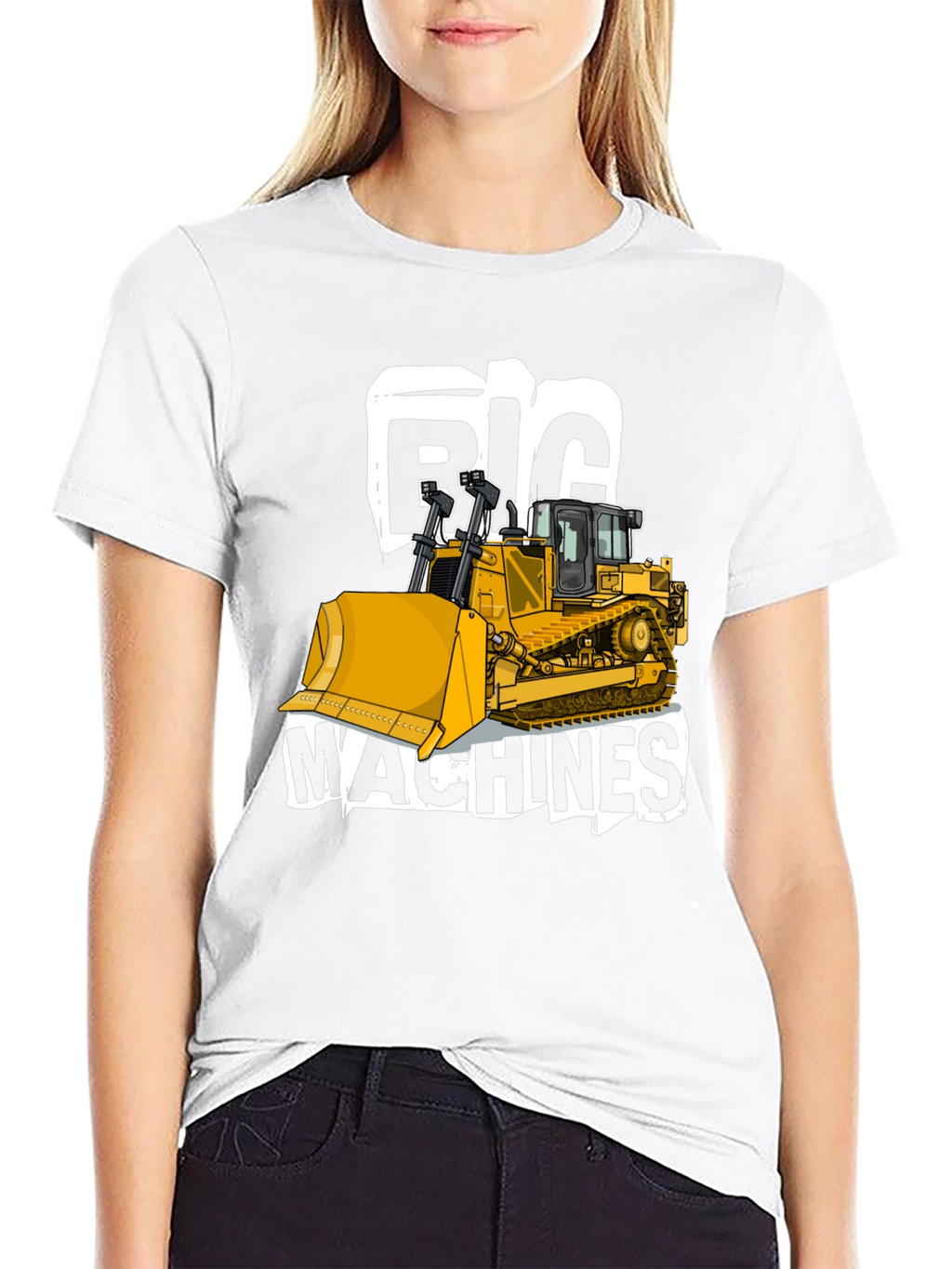 Big Machines Black T-Shirt Heavy Equipment Tee