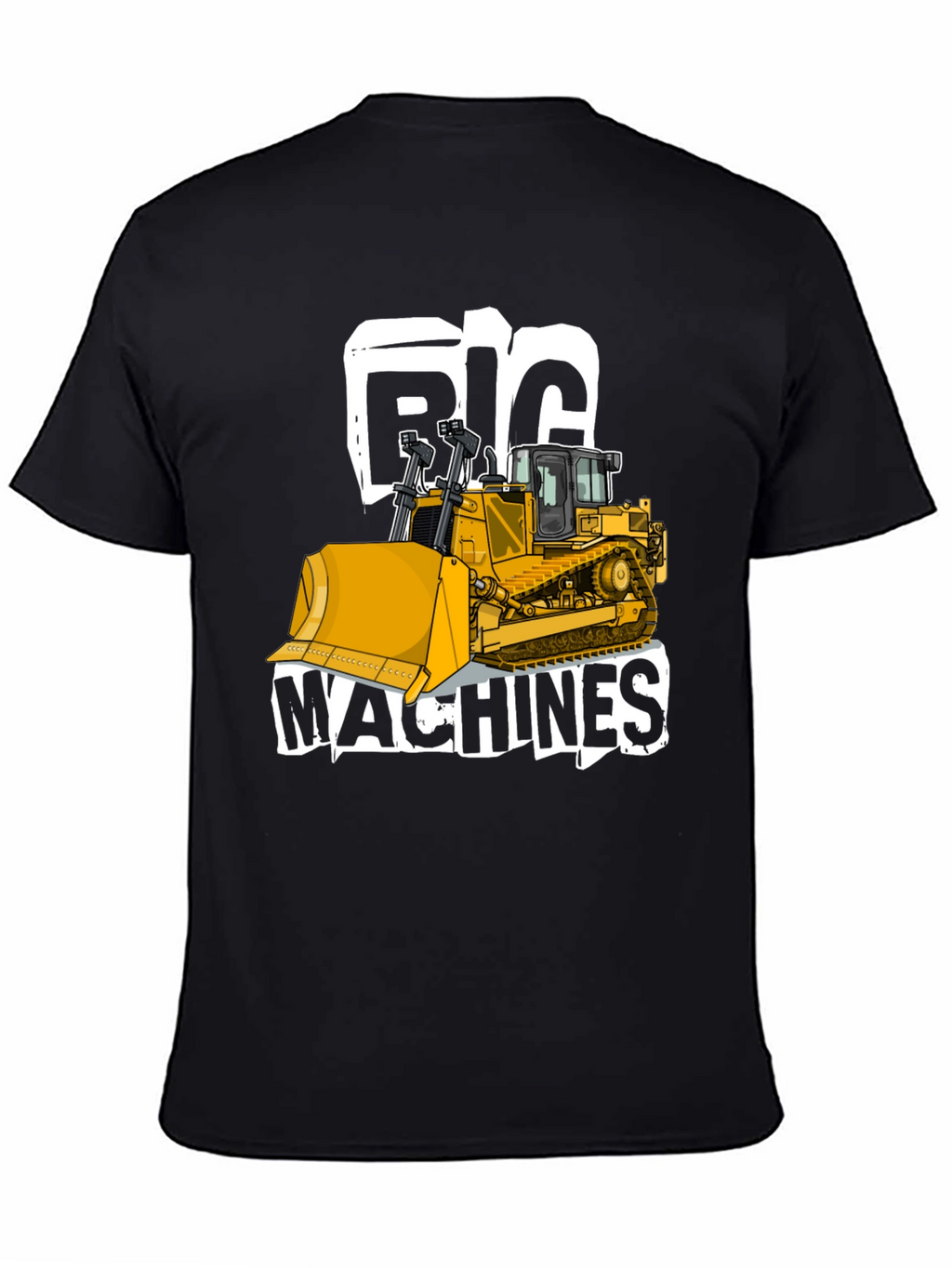 Big Machines Black T-Shirt Heavy Equipment Tee