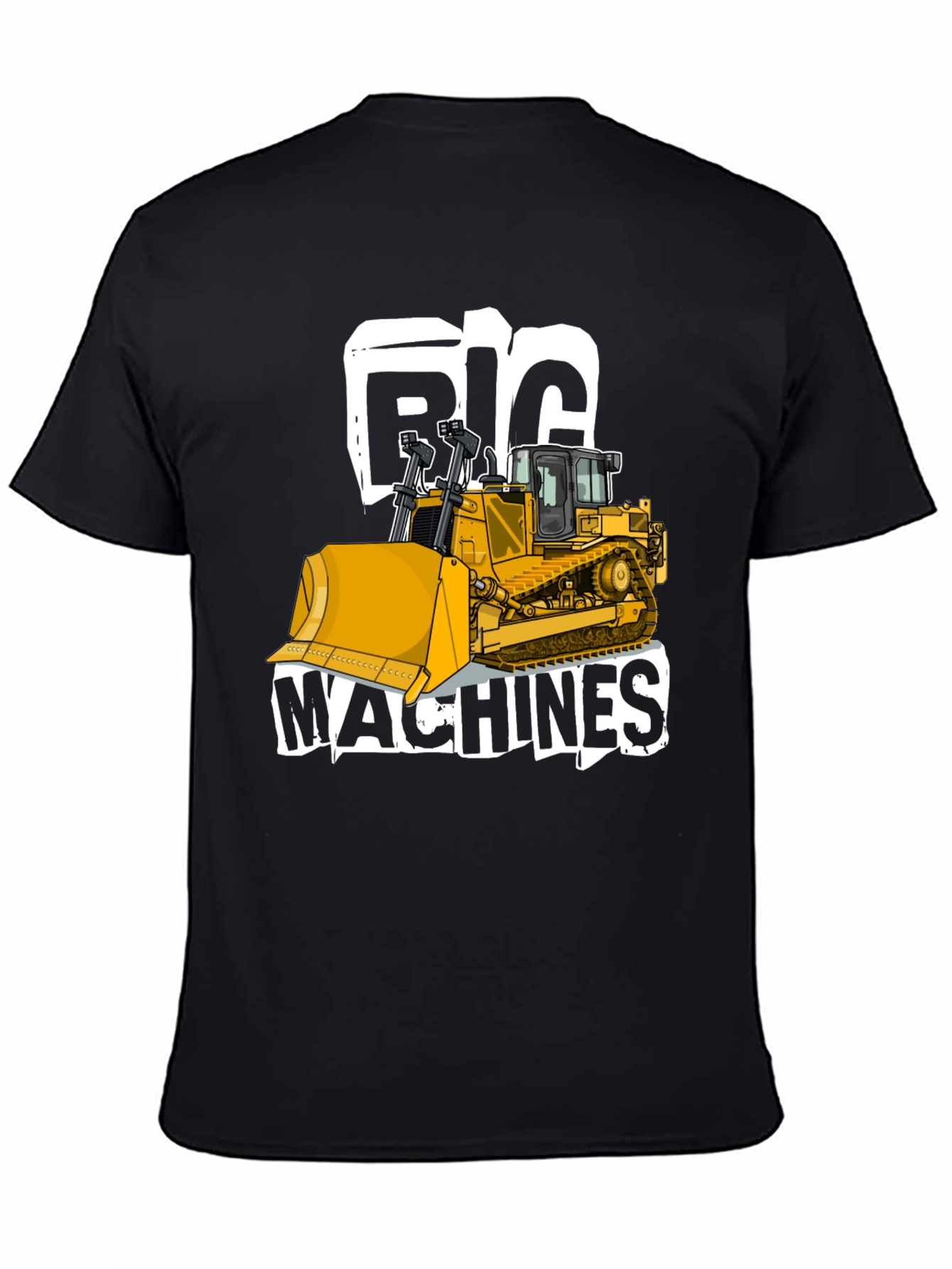 Big Machines Black T-Shirt Heavy Equipment Tee