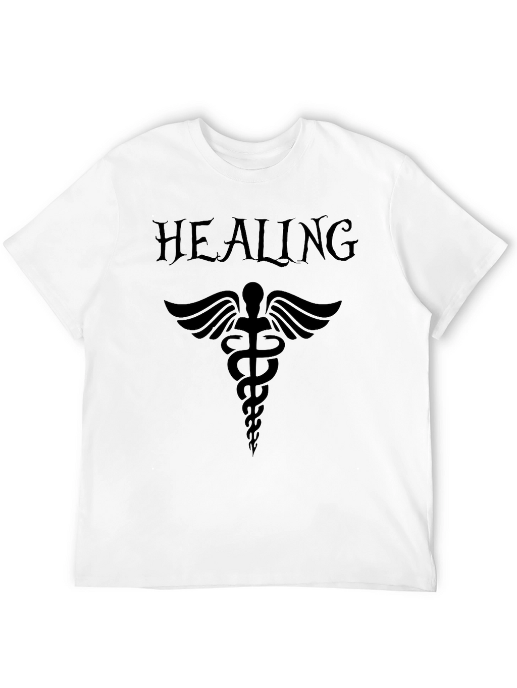 Healing Caduceus T-Shirt - Black