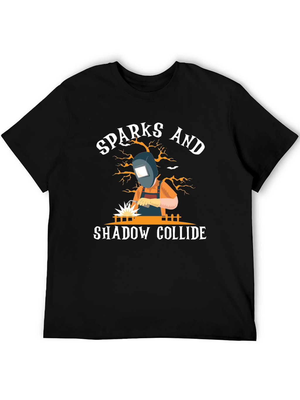 Sparks and Shadow Collide T-Shirt - Welding Tee