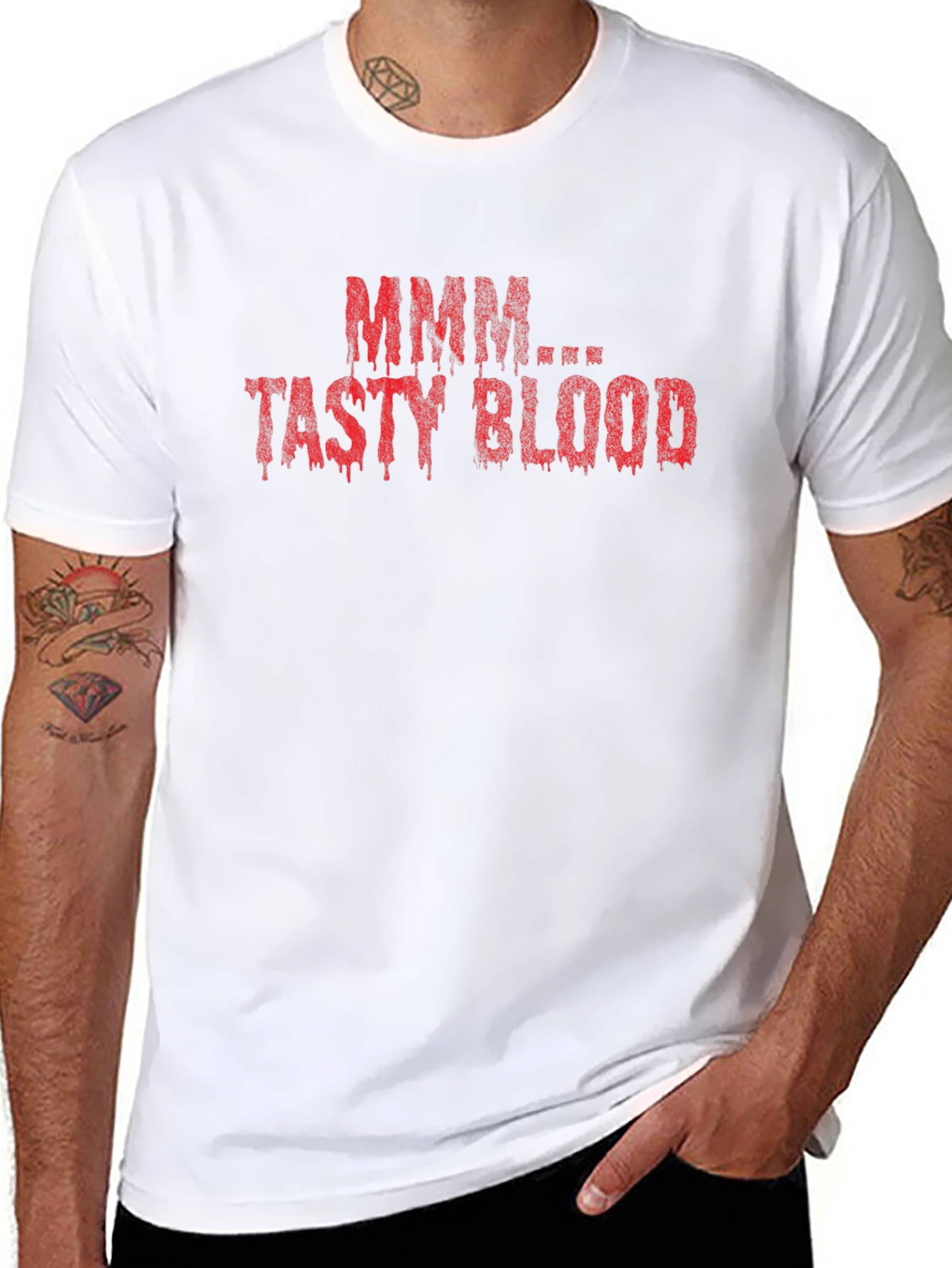 MMM... Tasty Blood Black T-Shirt
