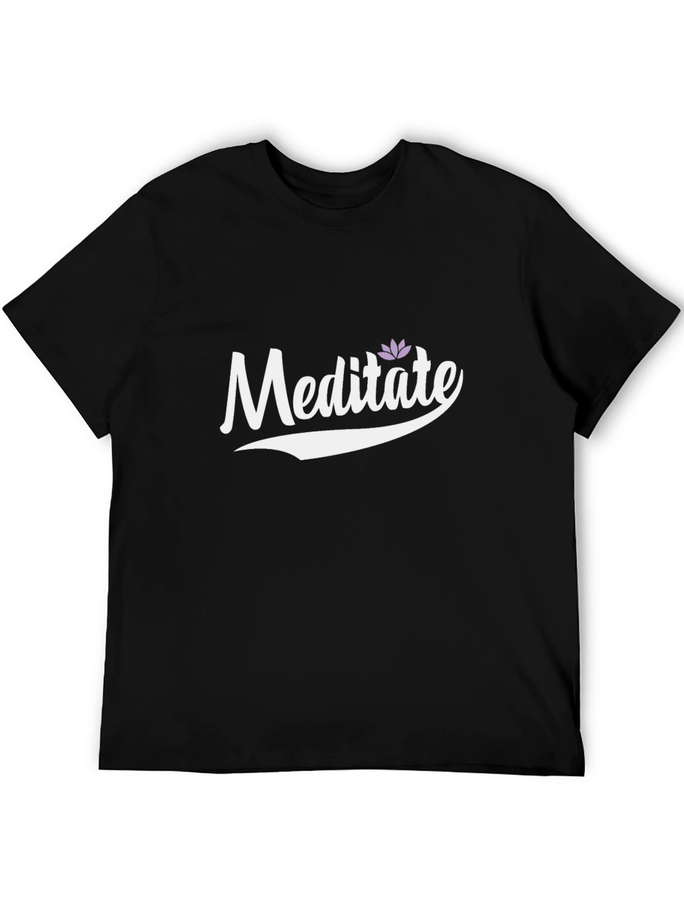 Meditate Lotus Flower Graphic Tee