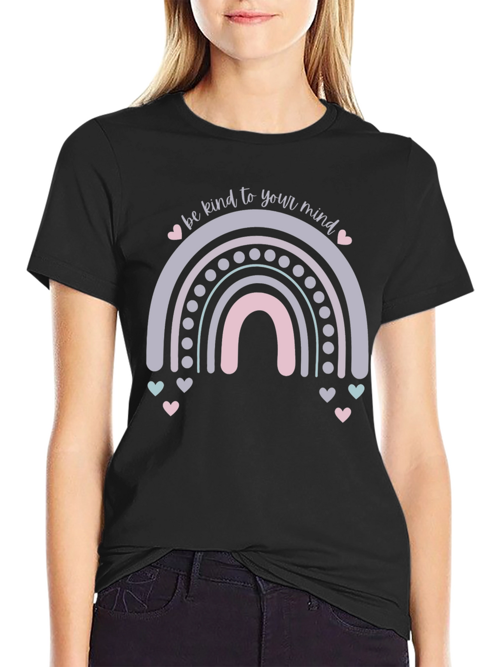 Kind Mind Rainbow Graphic Tee
