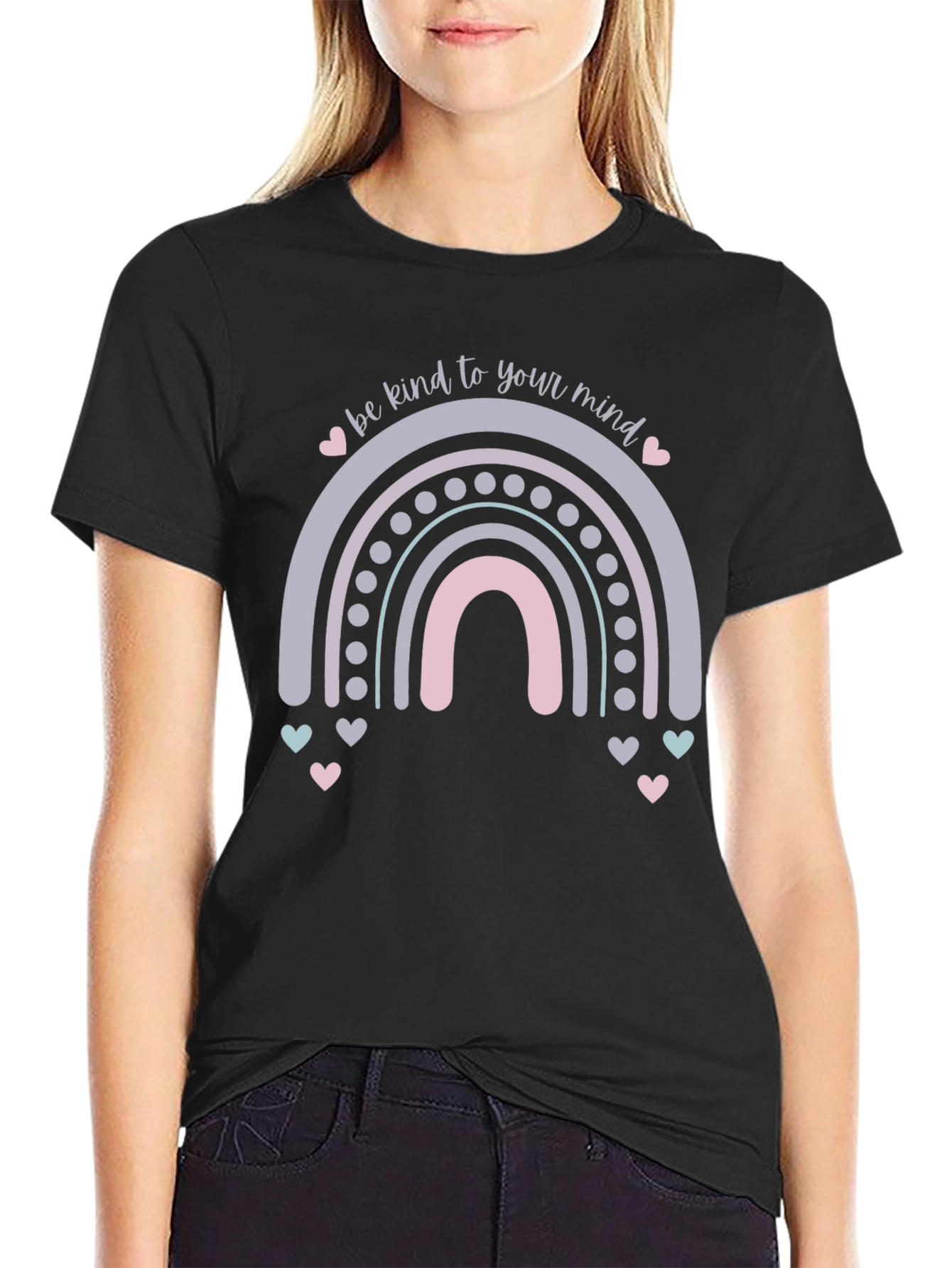 Kind Mind Rainbow Graphic Tee