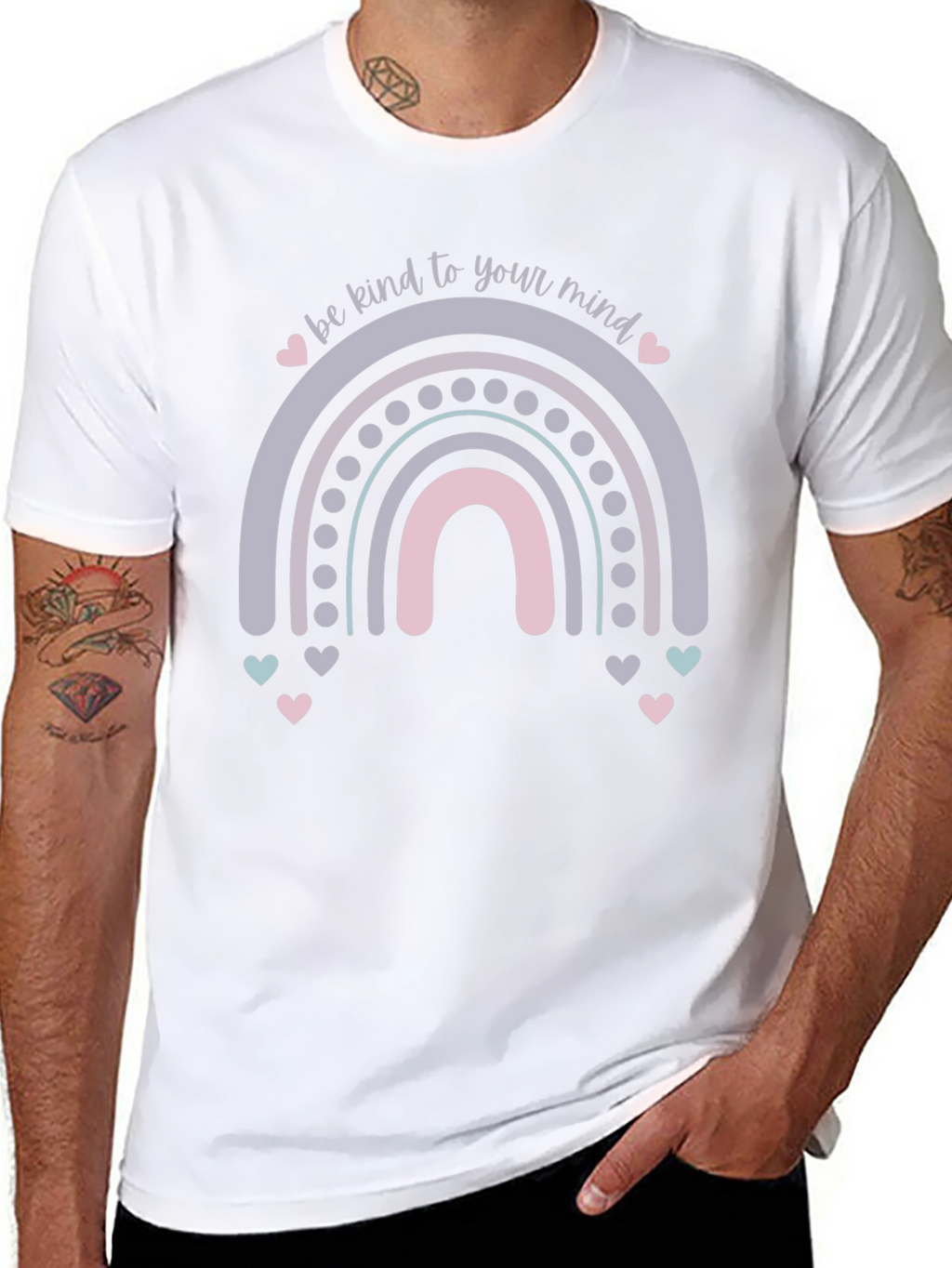 Kind Mind Rainbow Graphic Tee