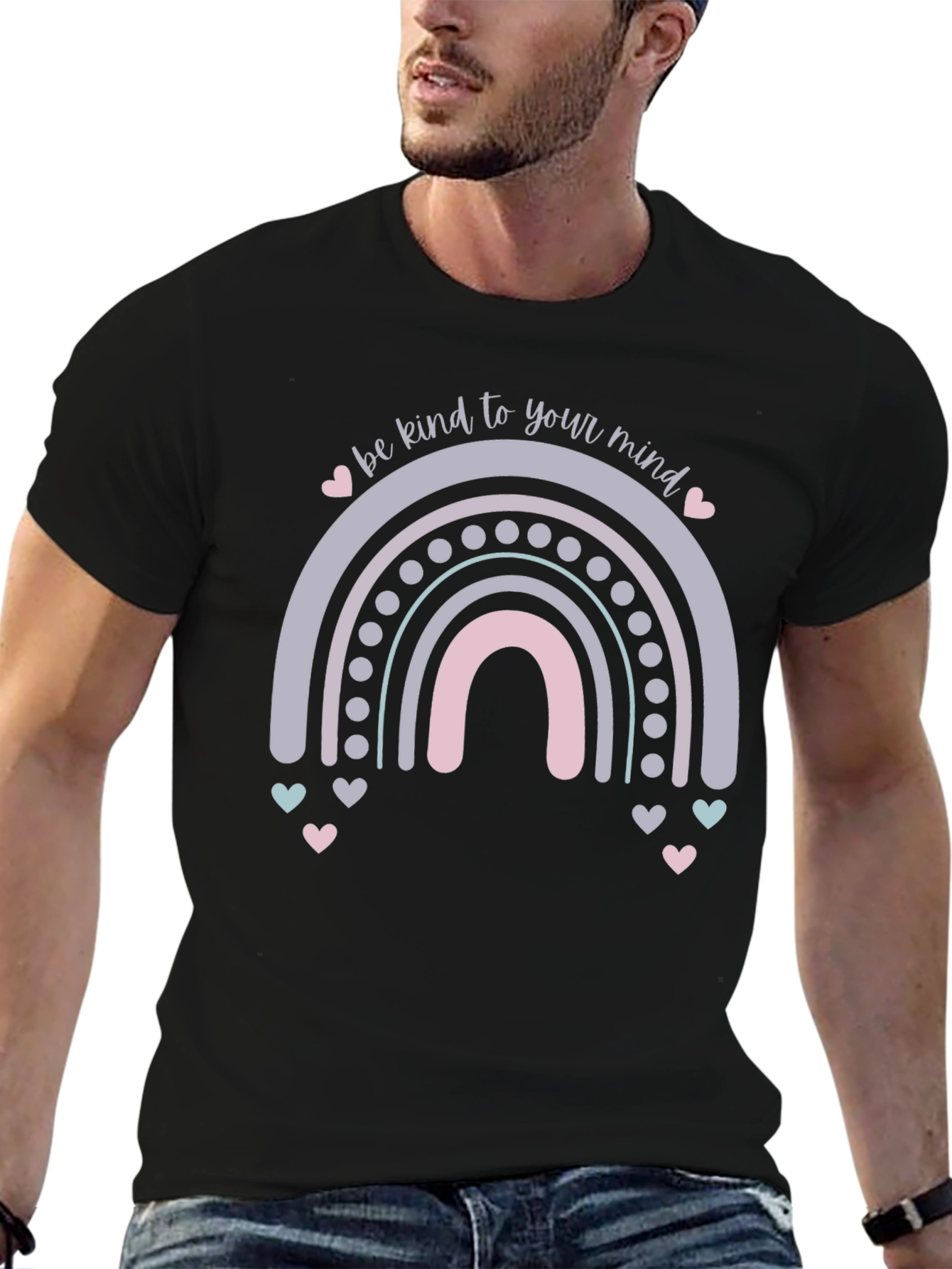 Kind Mind Rainbow Graphic Tee