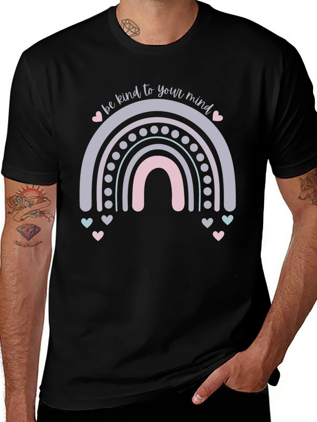 Kind Mind Rainbow Graphic Tee