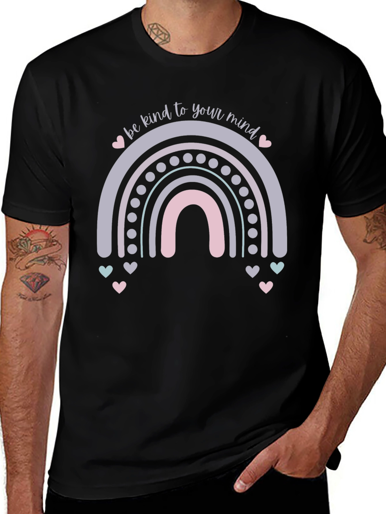 Kind Mind Rainbow Graphic Tee
