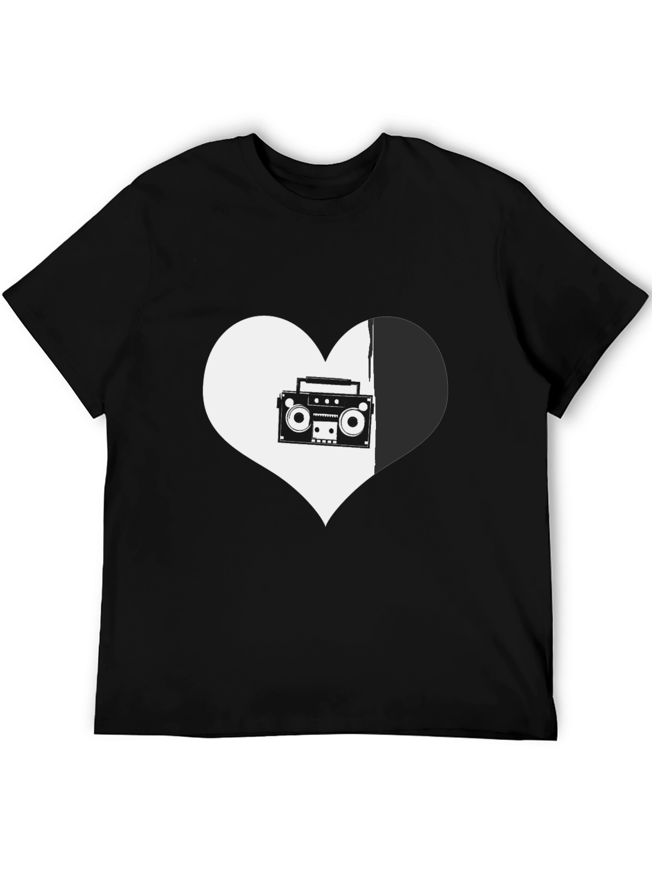 Retro Music Heart Graphic Tee