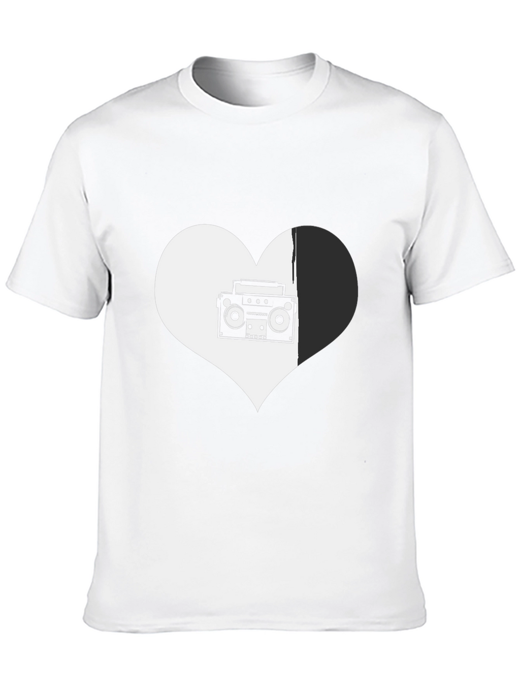 Retro Music Heart Graphic Tee