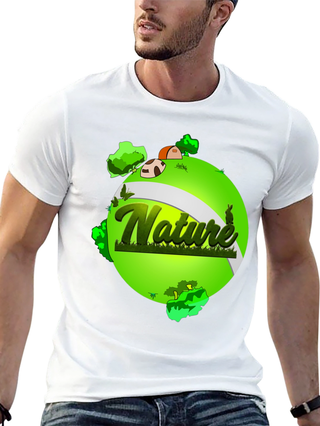 Nature Graphic T-Shirt - Earth Design