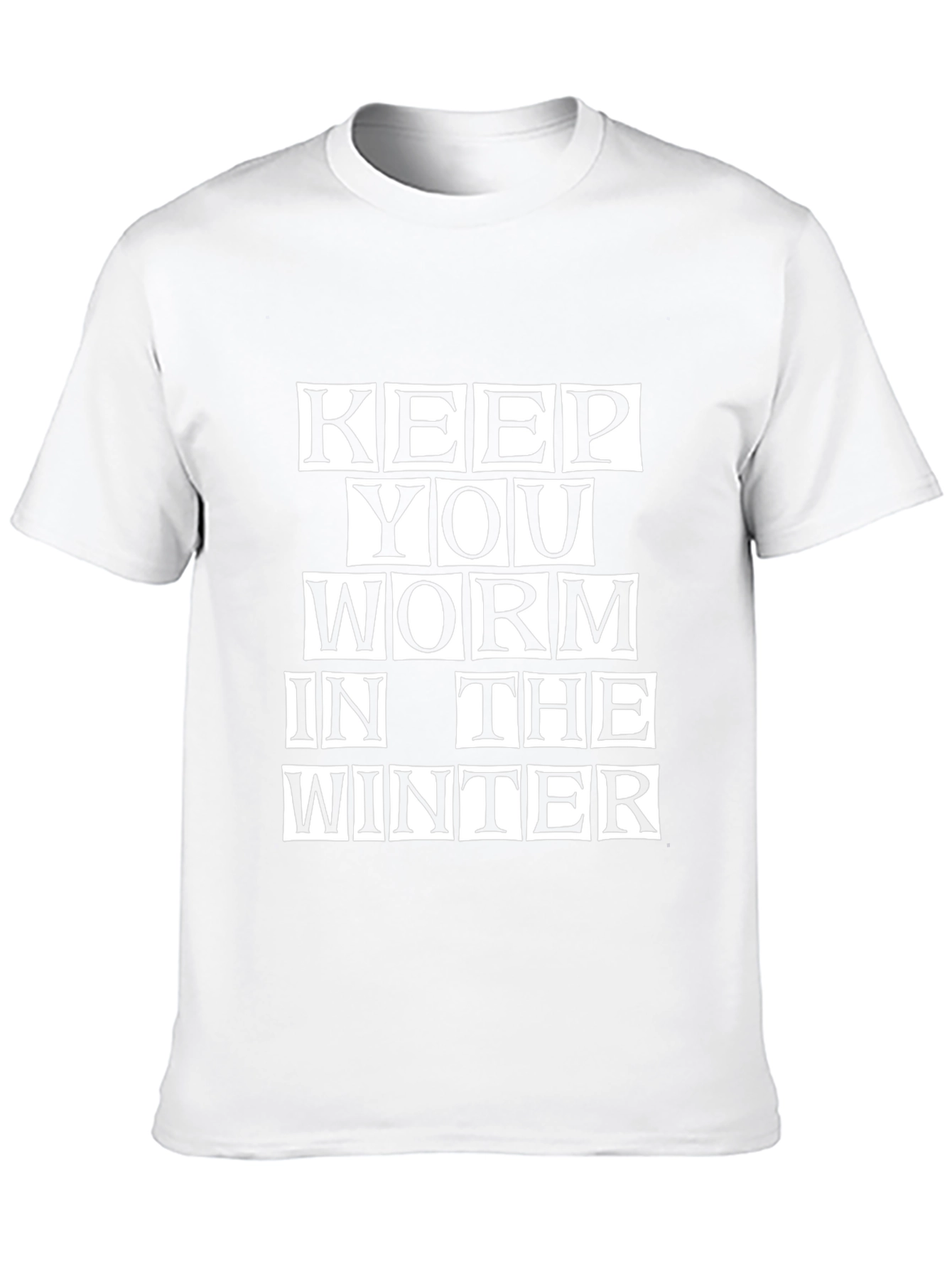 Keep You Worm in the Winter Black T-Shirt